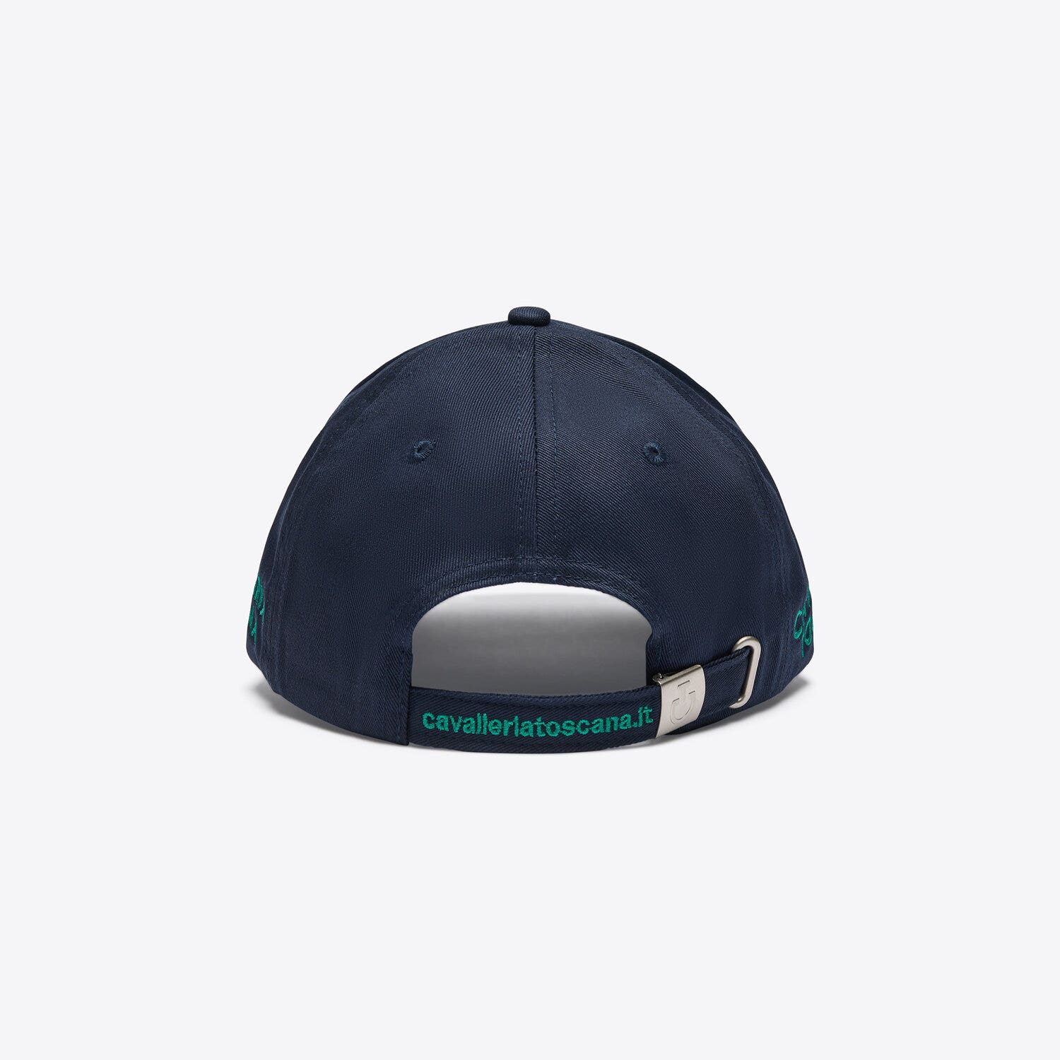 Cavalleria Toscana Cavalleria Toscana Cotton baseball cap with an embroidered logo 7953 BLU/VERDE BOSCO-3