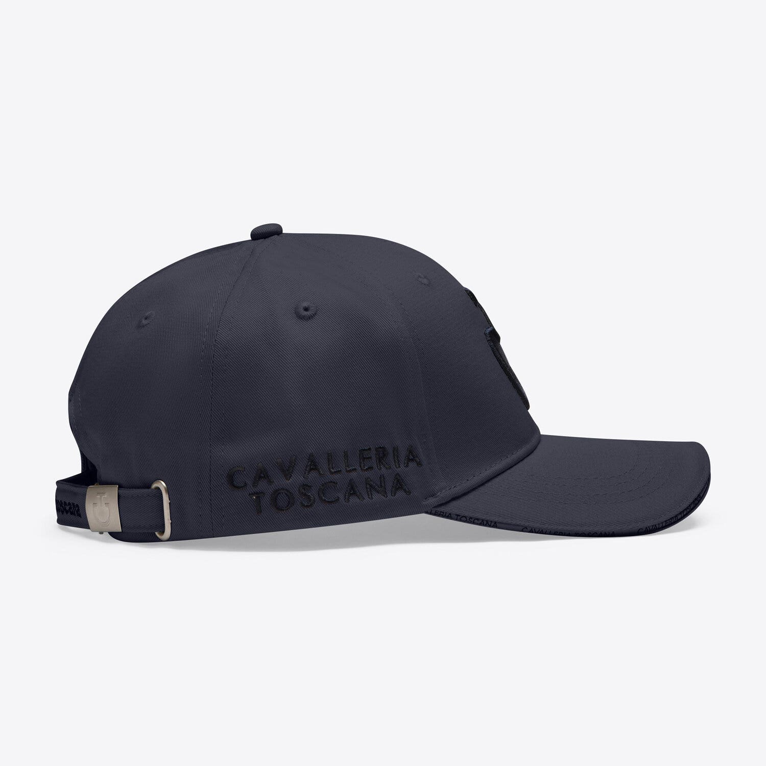Cavalleria Toscana Cavalleria Toscana Cotton baseball cap with an embroidered logo CHARCOAL/BLACK-2