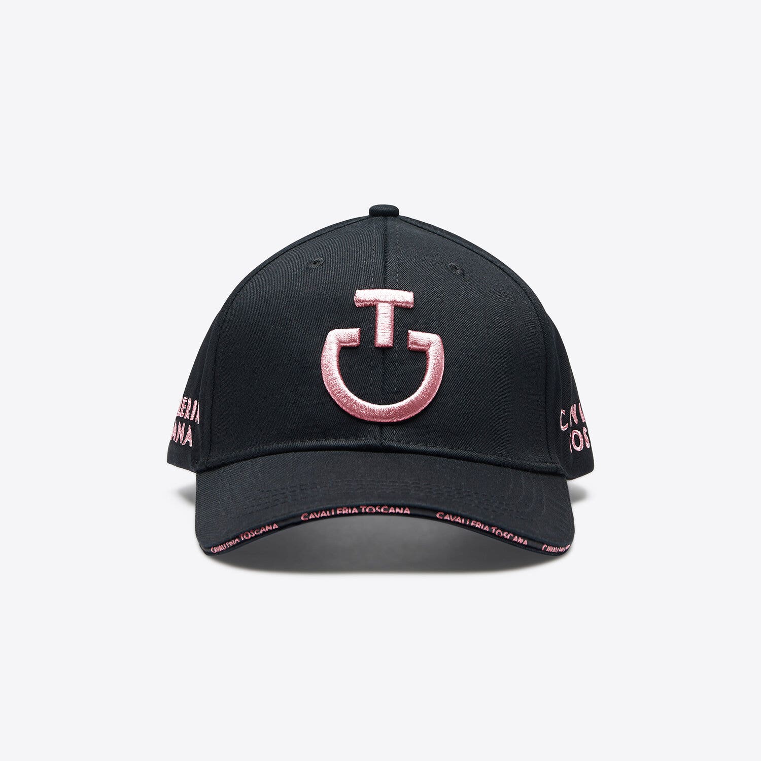 Cavalleria Toscana Cavalleria Toscana Cotton baseball cap with an embroidered logo BLACK / PINK-1