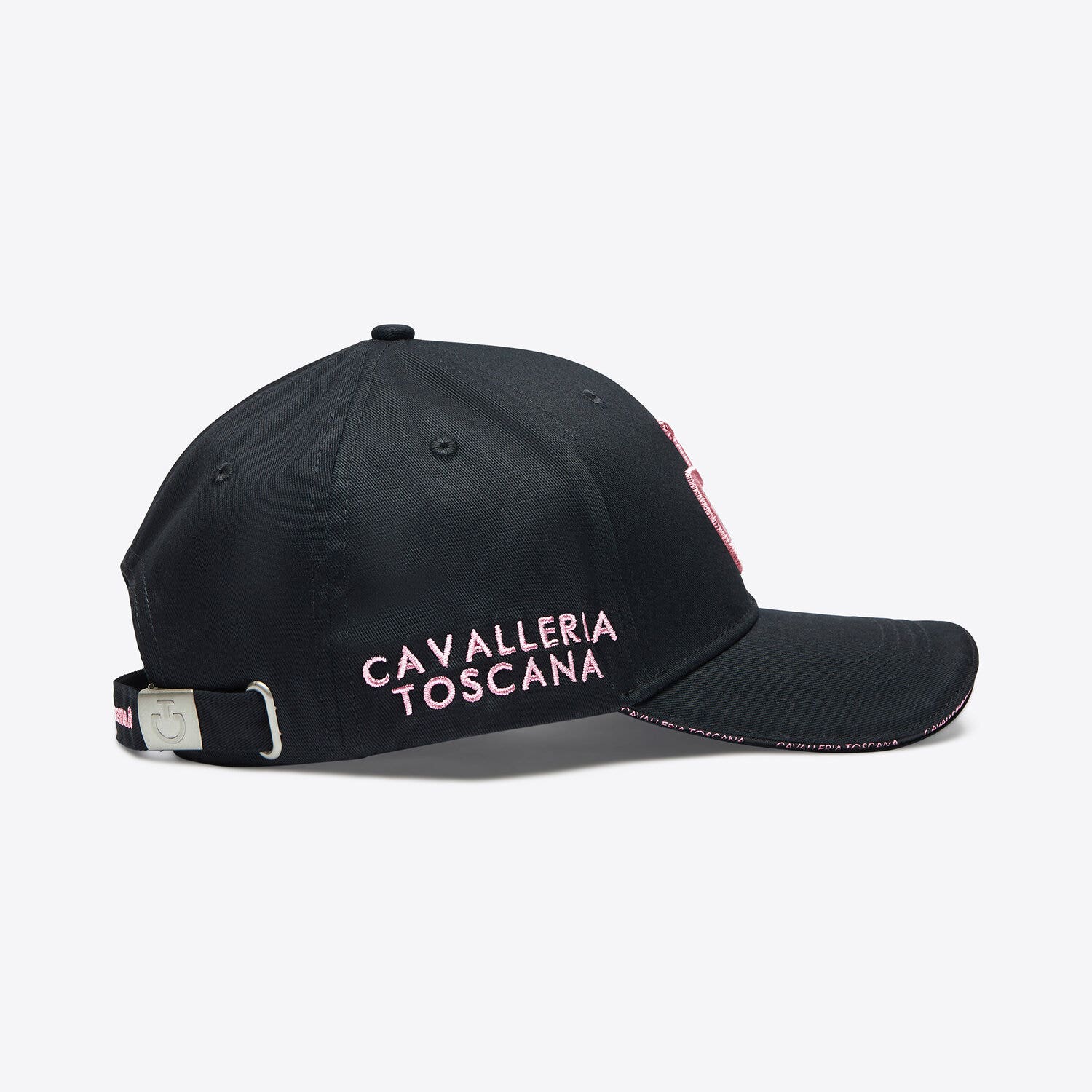 Cavalleria Toscana Cavalleria Toscana Cotton baseball cap with an embroidered logo BLACK / PINK-2