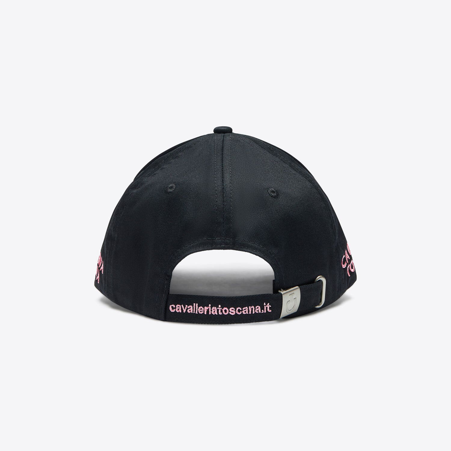Cavalleria Toscana Cavalleria Toscana Cotton baseball cap with an embroidered logo BLACK / PINK-3