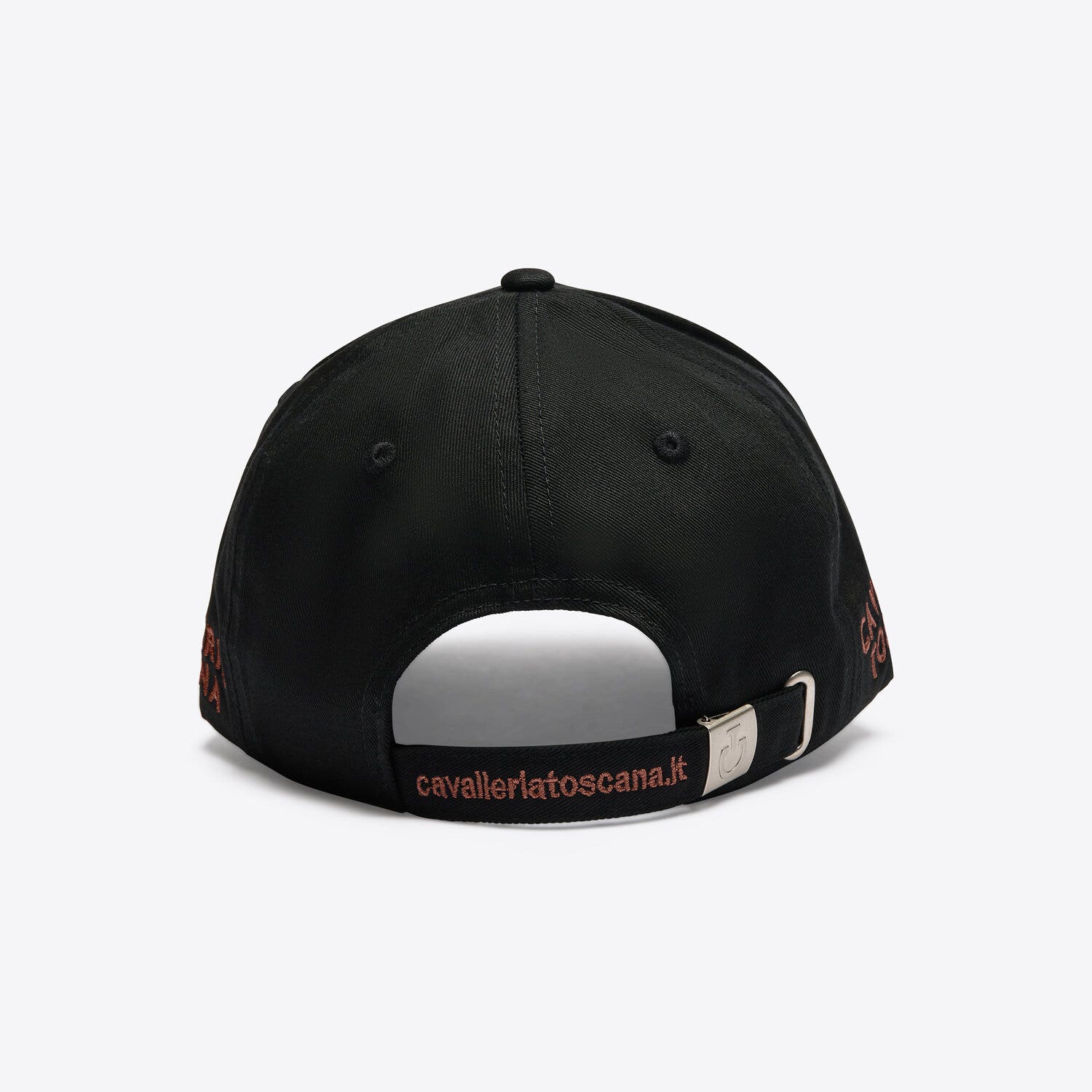 Cavalleria Toscana Cavalleria Toscana Cotton baseball cap with an embroidered logo BLACK/MINK-3