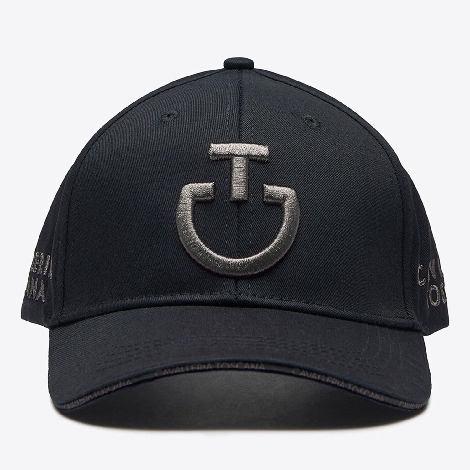 Cavalleria Toscana Cavalleria Toscana Cotton baseball cap with an embroidered logo BLACK / GREY-1