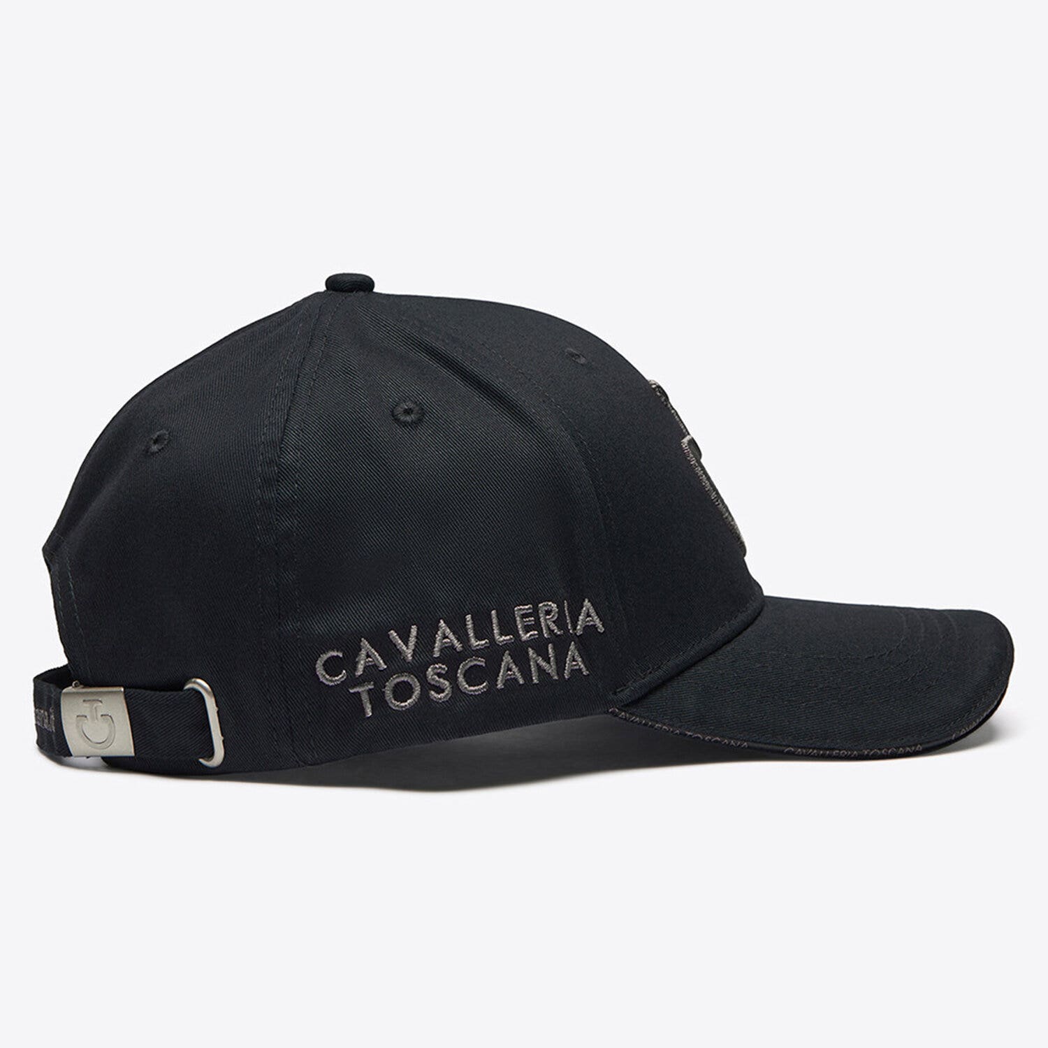 Cavalleria Toscana Cavalleria Toscana Cotton baseball cap with an embroidered logo BLACK / GREY-2