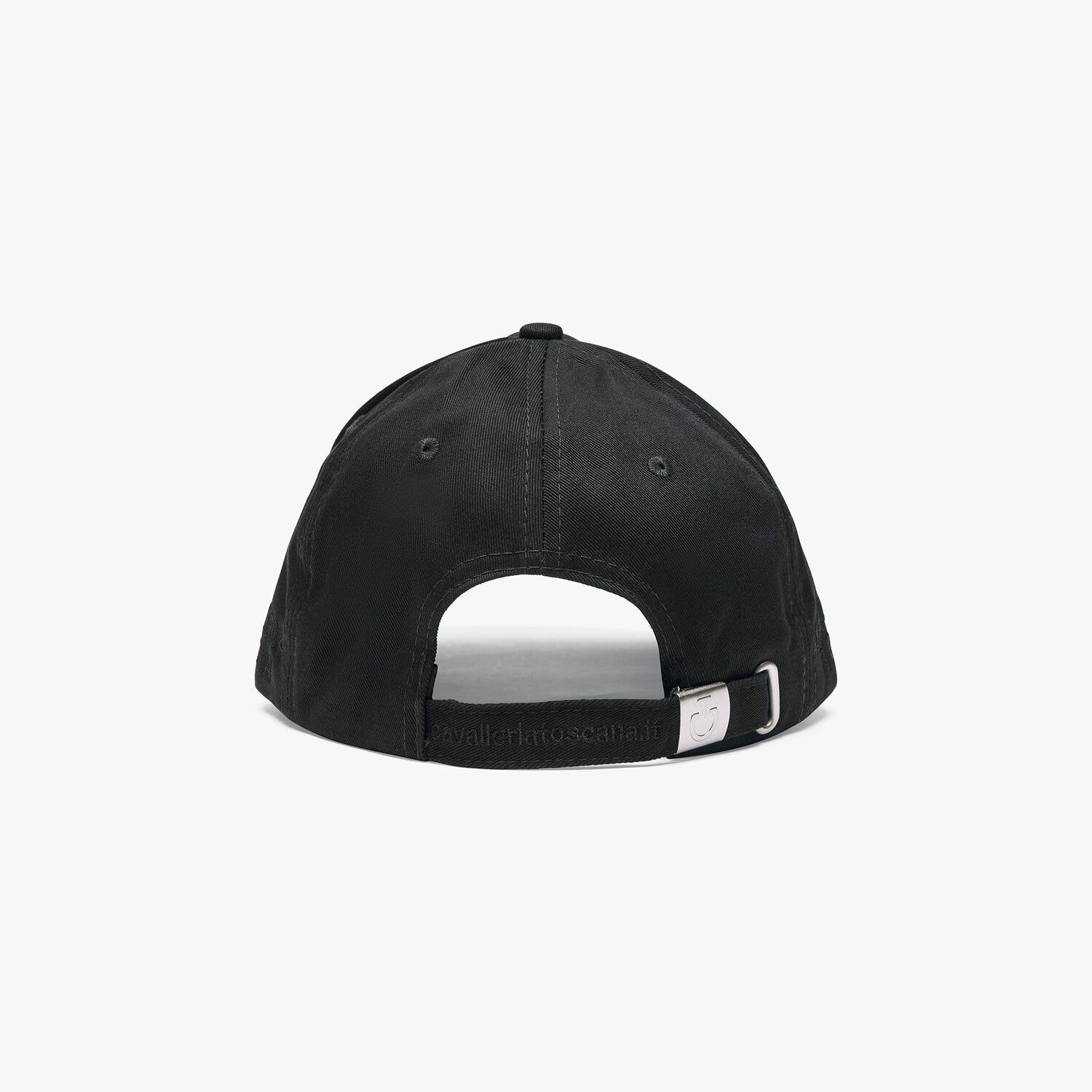 Cavalleria Toscana Cappellino in cotone con logo BLACK-4