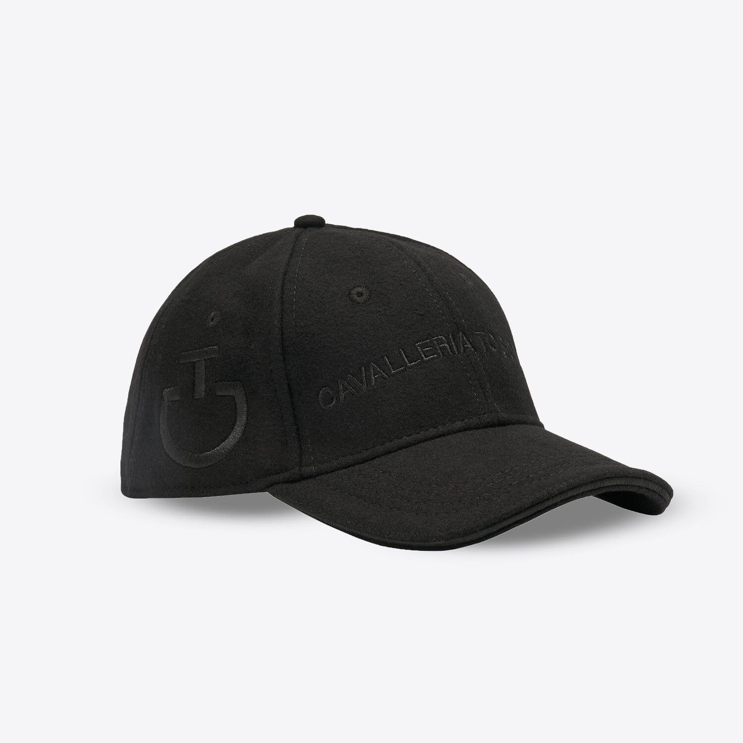 Cavalleria Toscana CT Wool Baseball Cap BLACK-2
