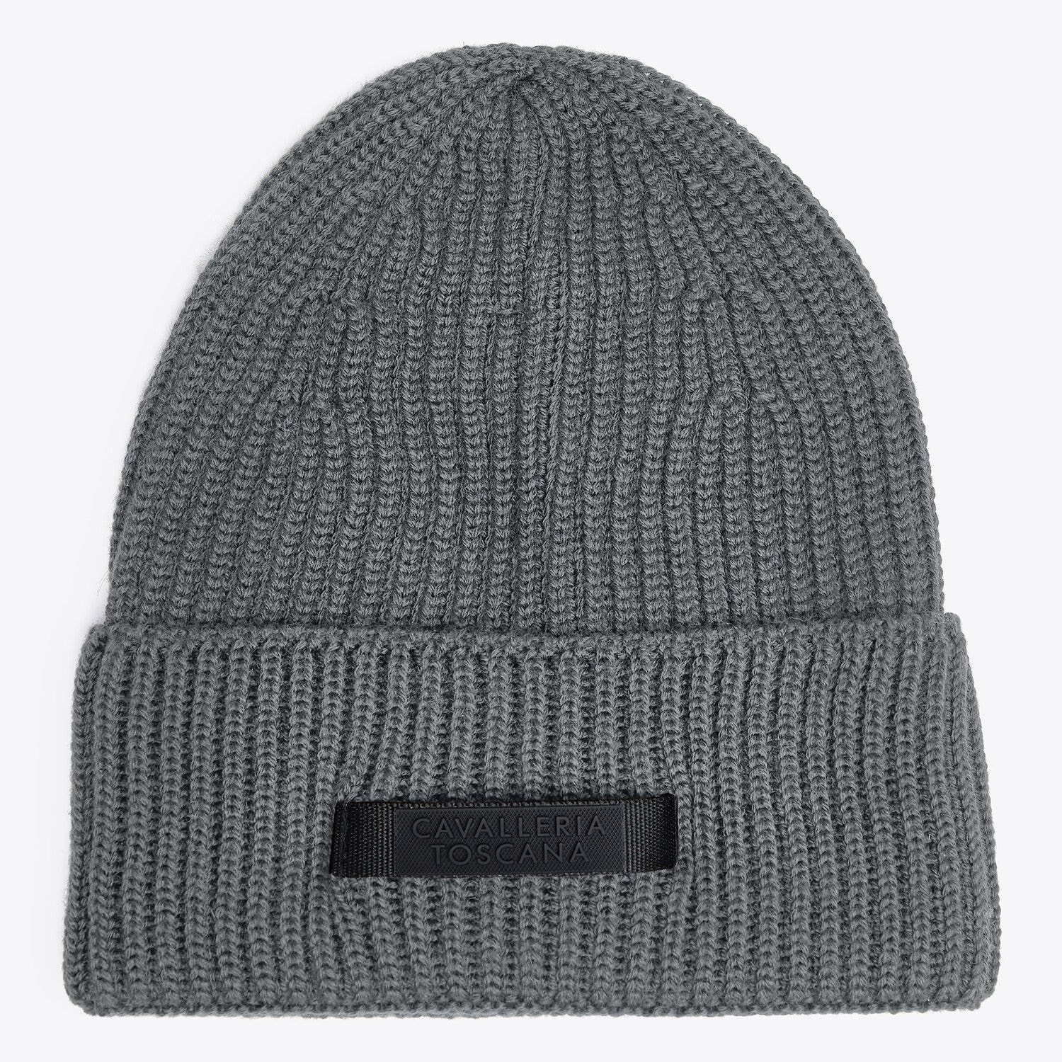 Cavalleria Toscana Merino wool beanie IRON GREY-1