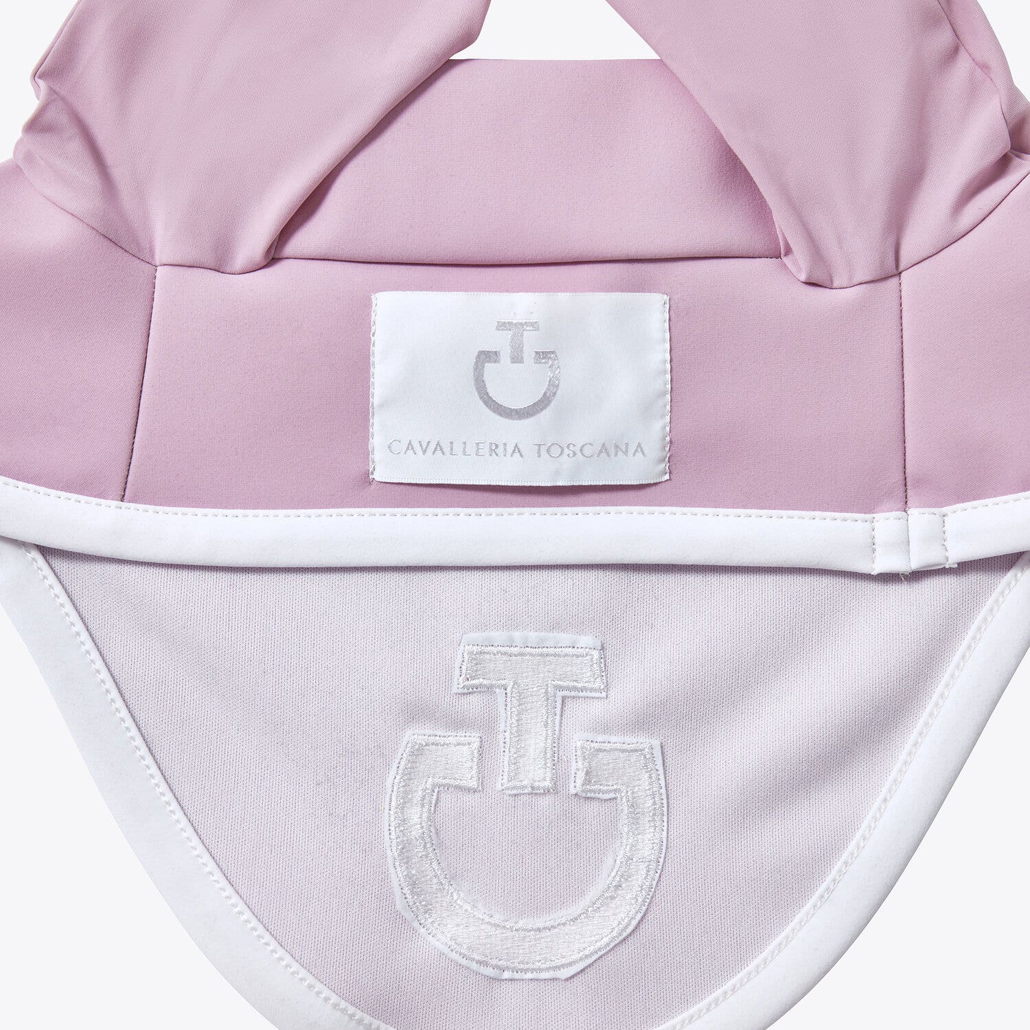 Cavalleria Toscana Lightweight jersey earnet PALE MAUVE / WHITE-2