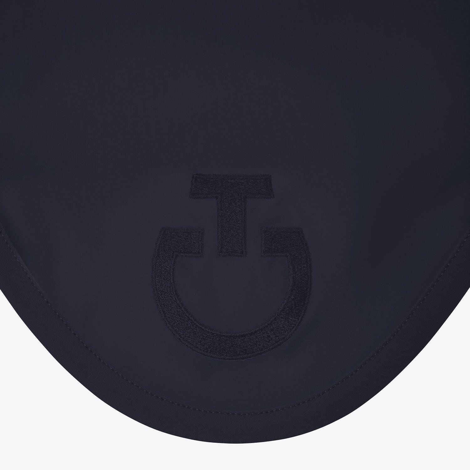 Cavalleria Toscana Cavalleria Toscana Lightweight Jersey Horse Earnet NAVY Logo NAVY-2