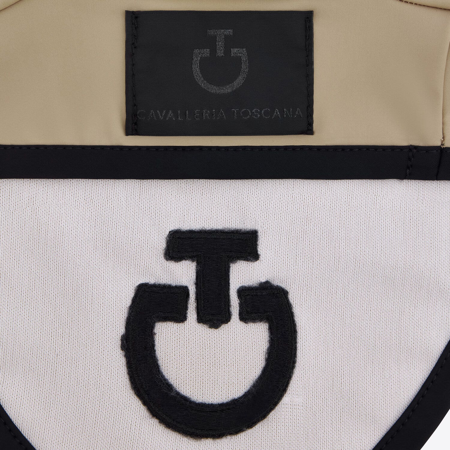Cavalleria Toscana Jersey horse earnet BEIGE/BLACK-3