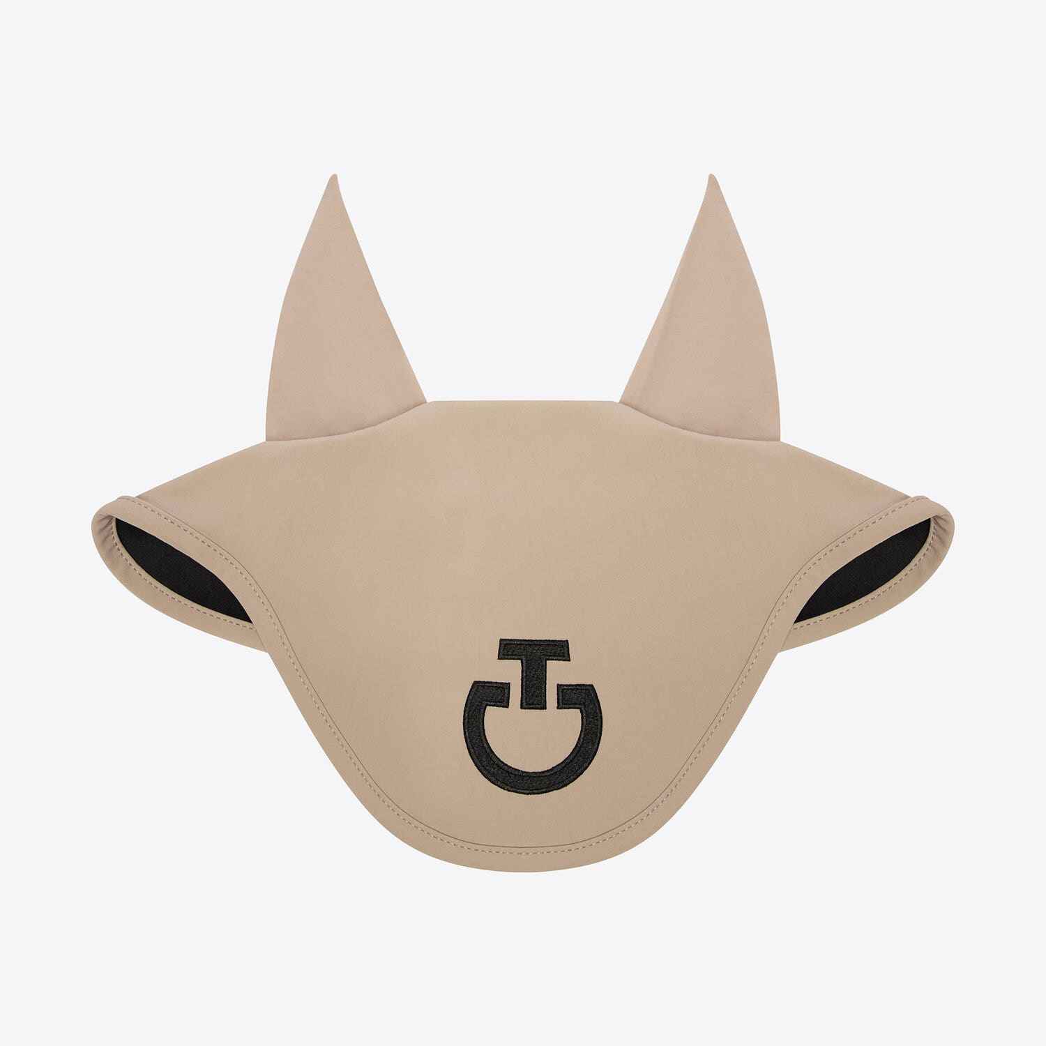 Cavalleria Toscana Lightweight jersey horse ear bonnet ALUMINUM-1