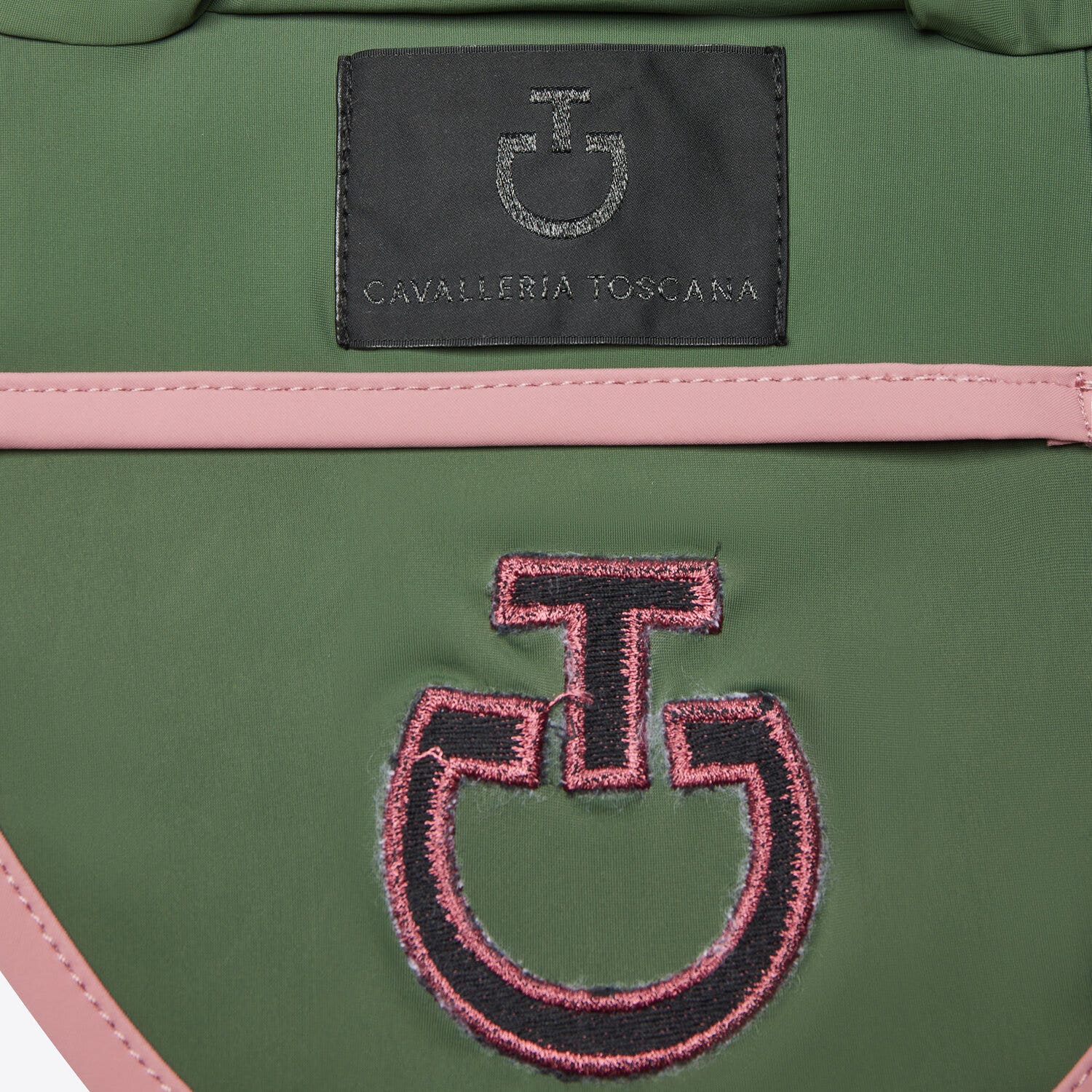 Cavalleria Toscana Cavalleria Toscana Lightweight Jersey Horse Earnet GREEN/PINK-3