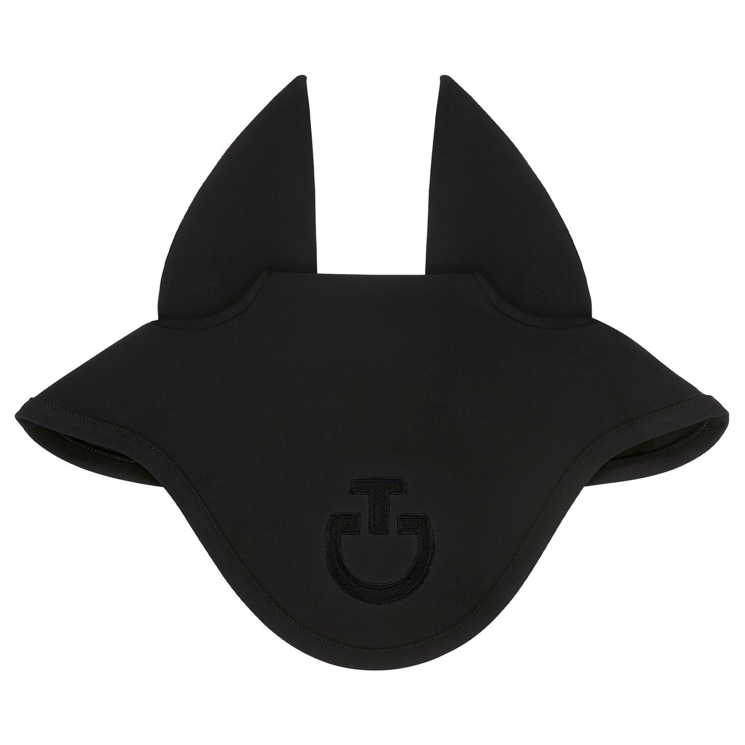 Cavalleria Toscana Cavalleria Toscana Lightweight Jersey Horse Earnet BLACK/ BLACK LOGO-1