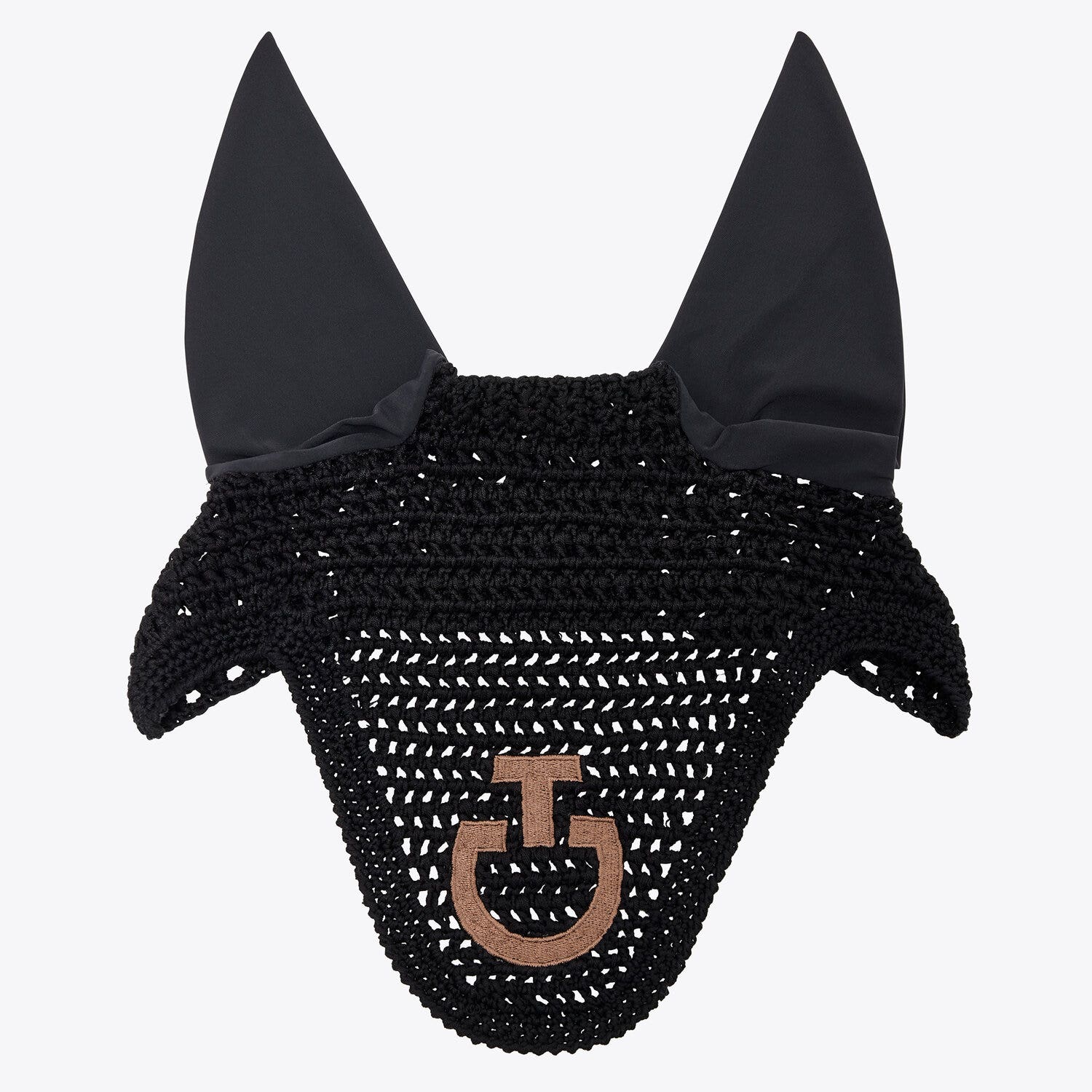 Cavalleria Toscana Lightweight crochet earnet BLACK/TOFFEE BROWN-1