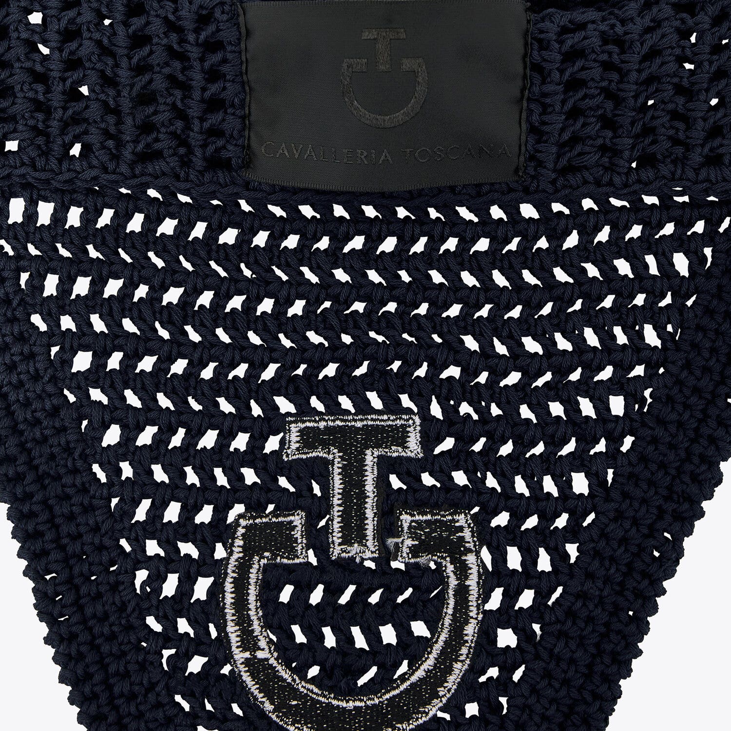 Cavalleria Toscana Lightweight crochet soundless earnet NAVY-3
