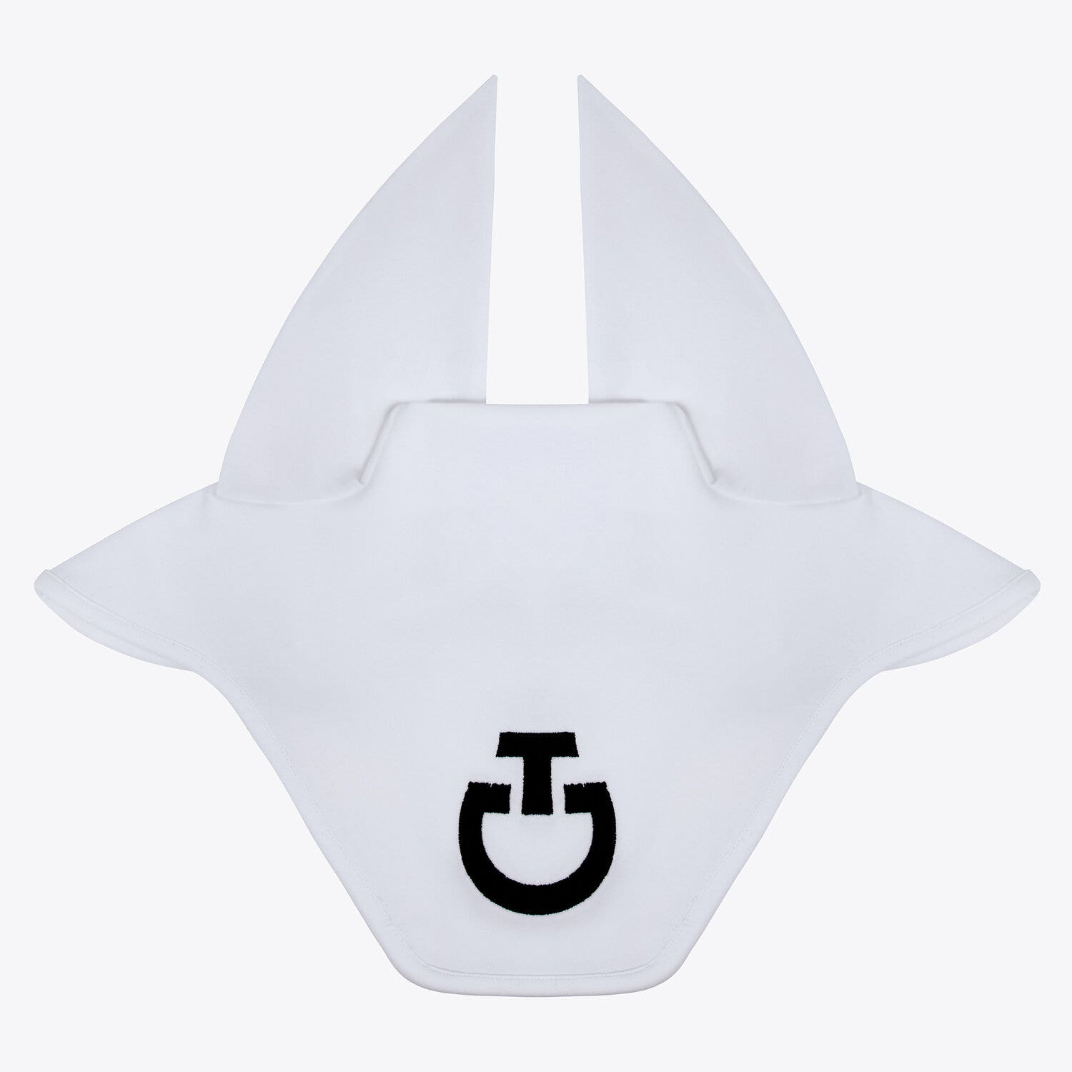 Cavalleria Toscana Lightweight jersey ear bonnet WHITE/KNIT-1