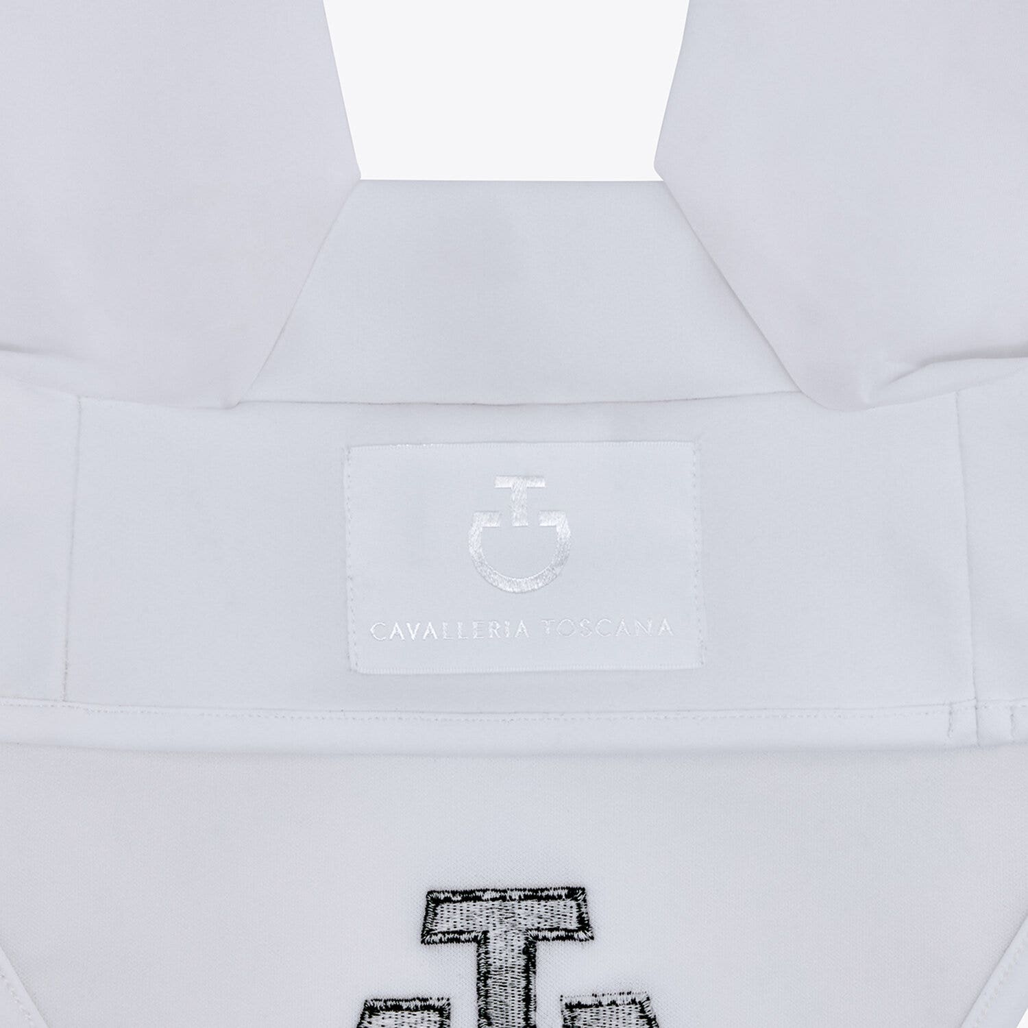 Cavalleria Toscana Lightweight jersey ear bonnet WHITE/KNIT-2