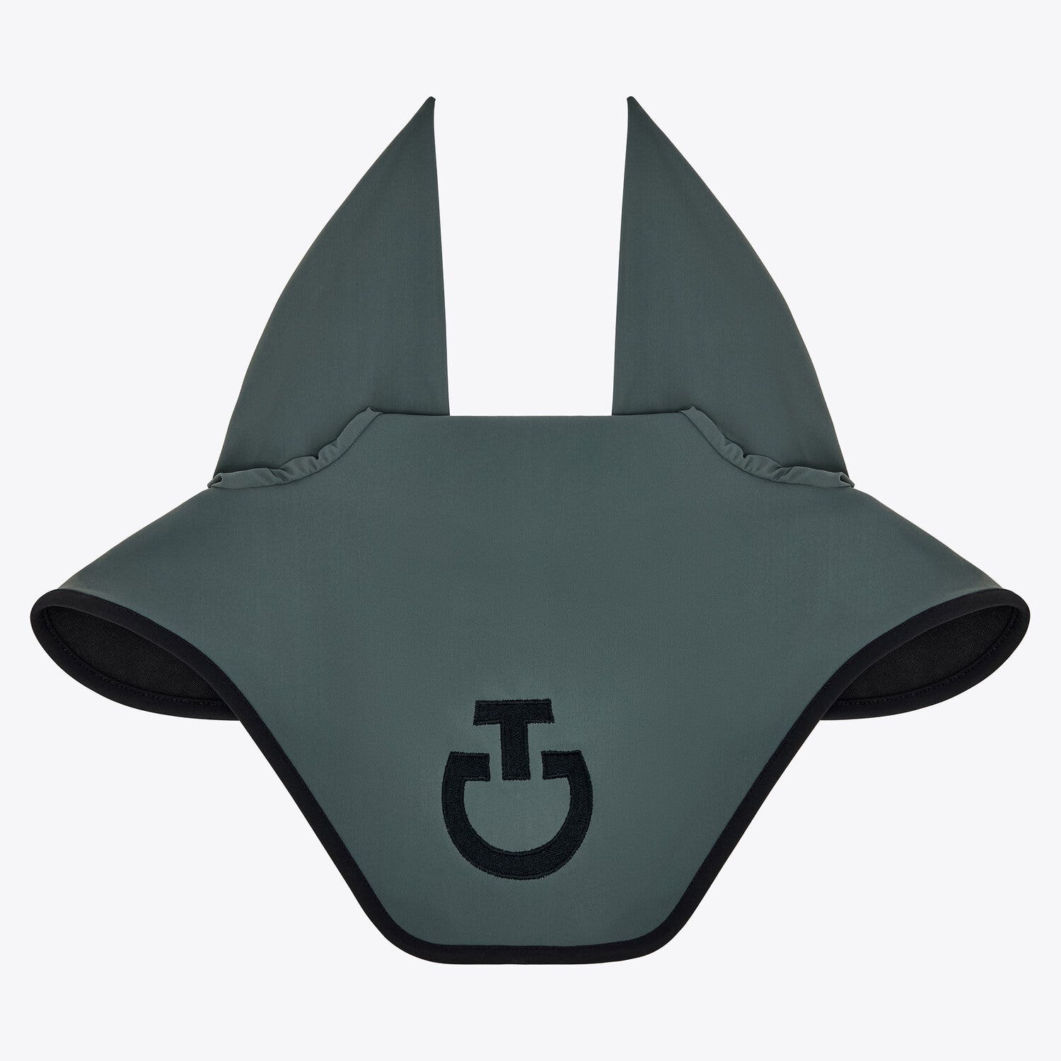 Cavalleria Toscana Lightweight jersey ear bonnet FOLIAGE GREEN/BLACK-1