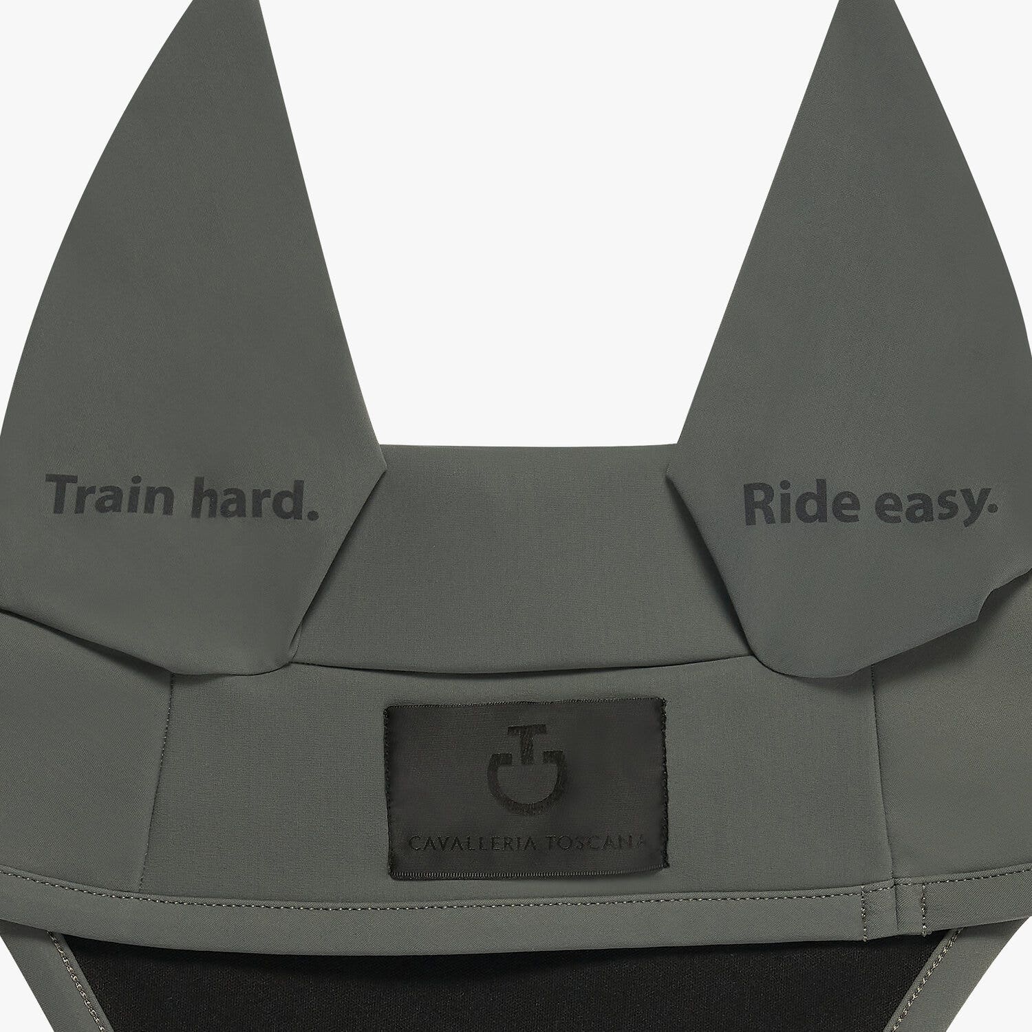 Cavalleria Toscana Lightweight jersey ear bonnet FOLIAGE GREEN-2