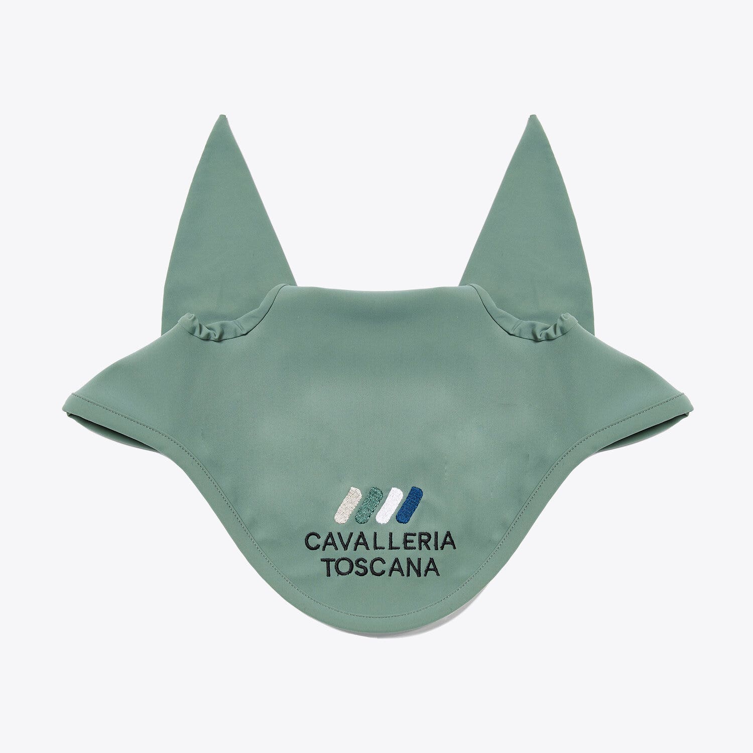 Cavalleria Toscana Lightweight jersey ear bonnet EMERALD GREY-1