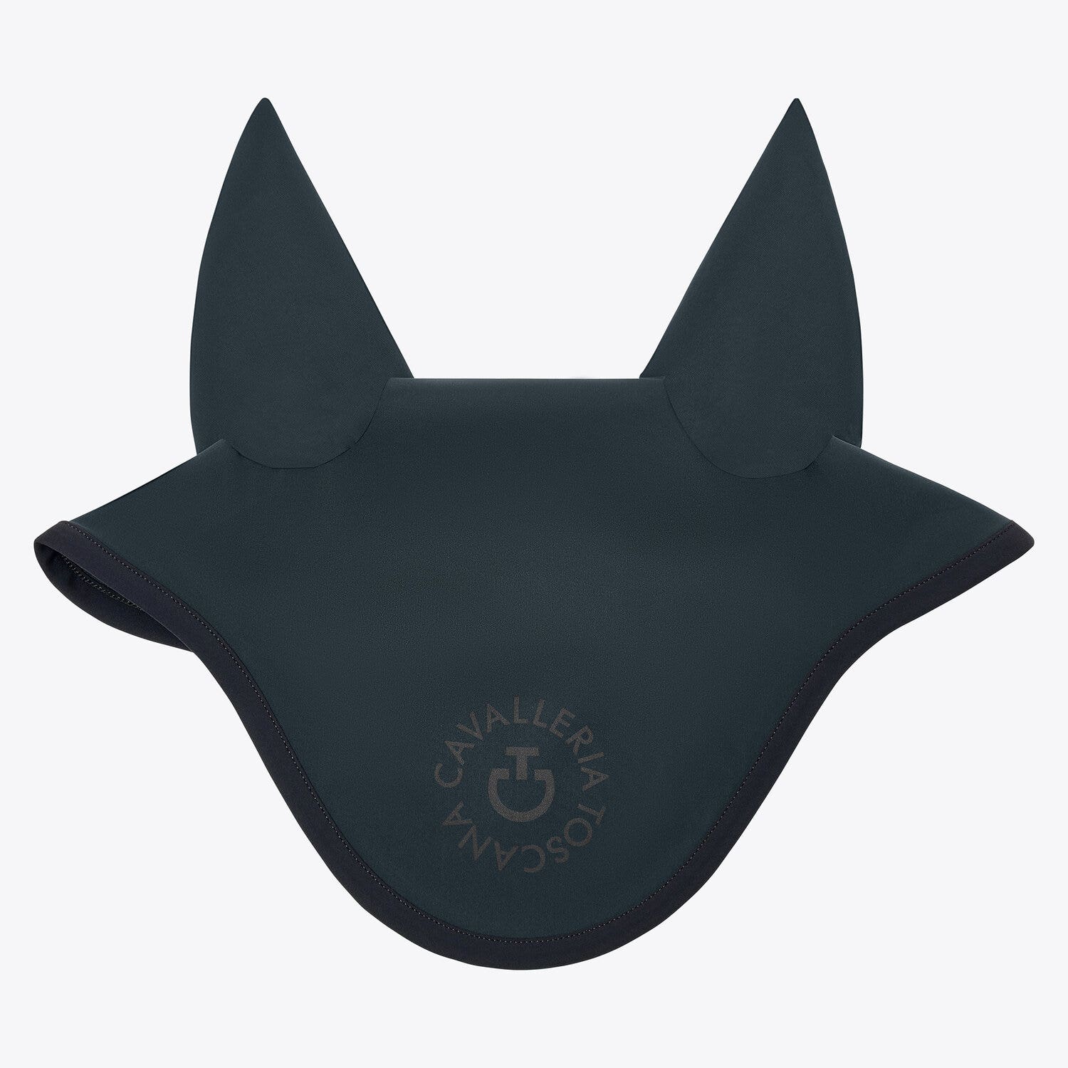 Cavalleria Toscana Soundless horse earnet in Jersey CHARCOAL GREY-1