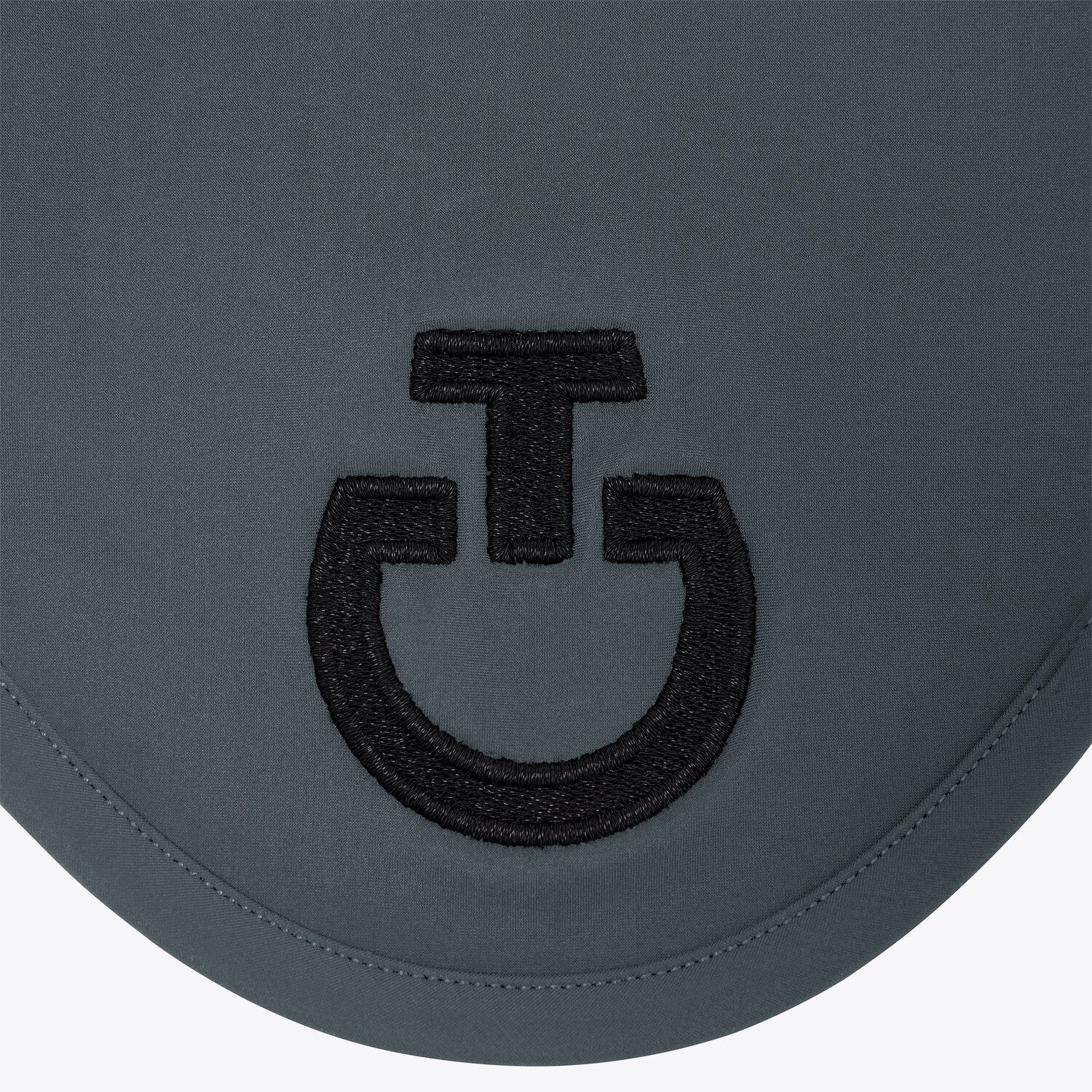 Cavalleria Toscana Jersey horse earnet CHARCOAL GREY-2