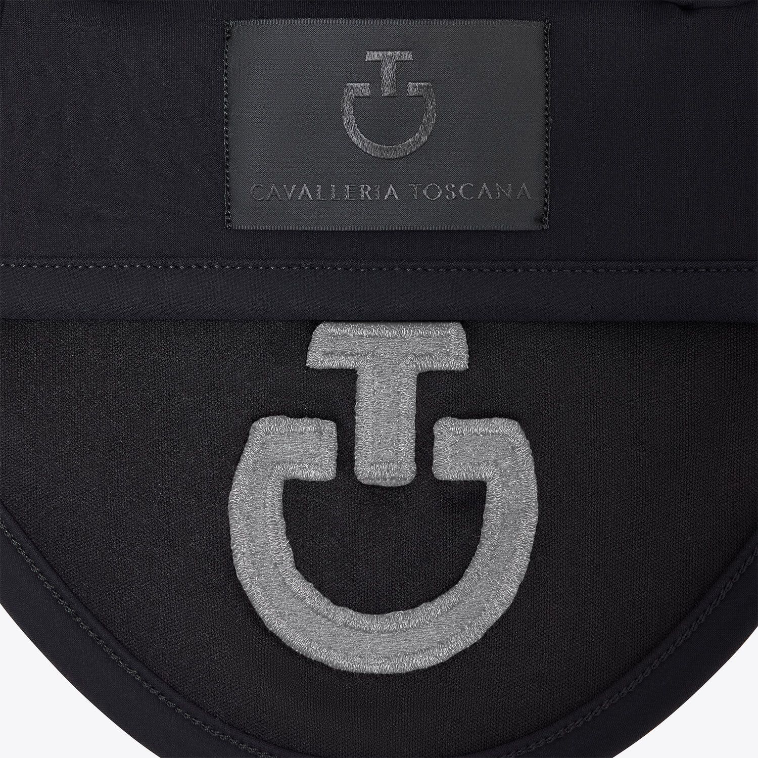 Cavalleria Toscana Jersey horse earnet BLACK/LIGHT GREY-3