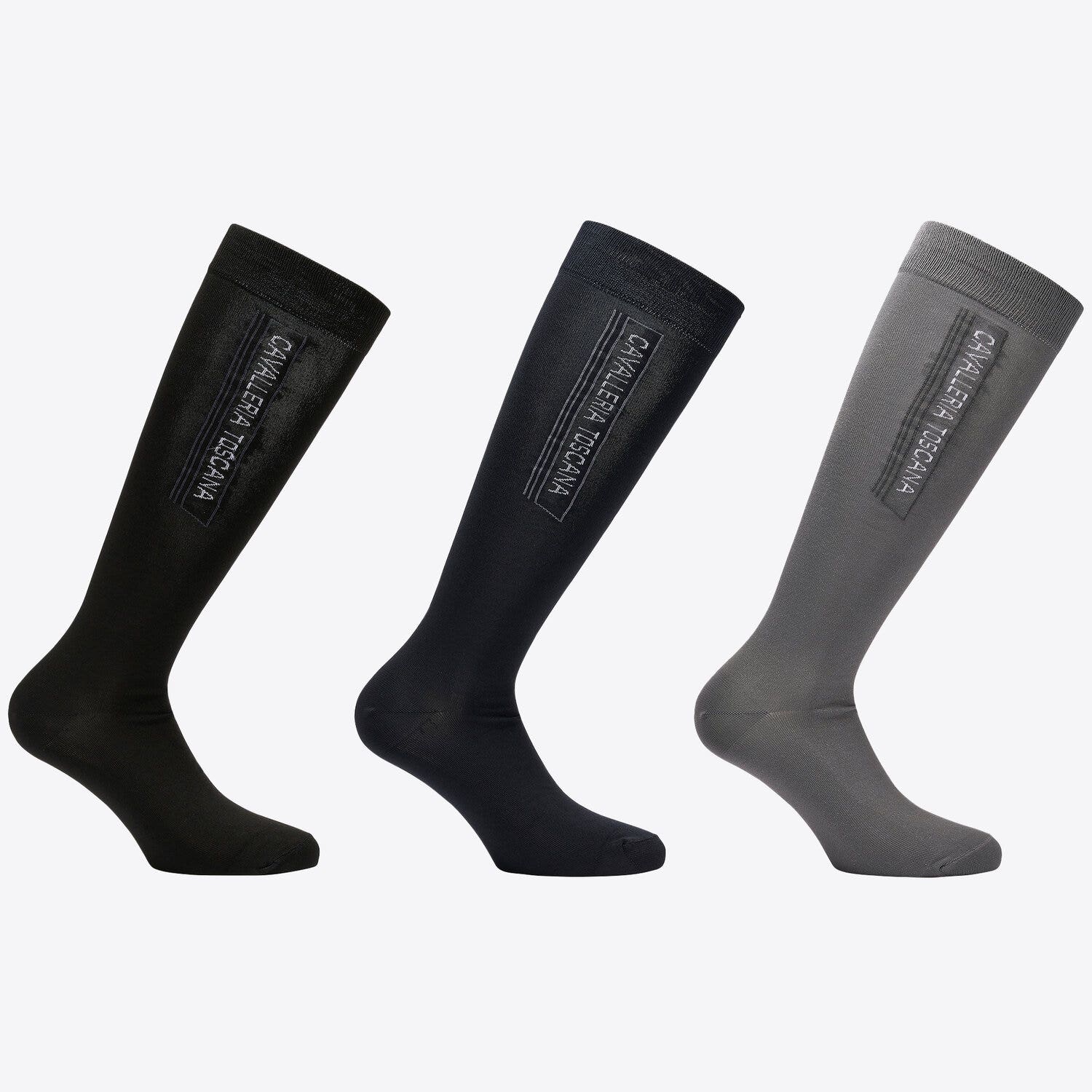 Cavalleria Toscana Set of 3 Socks BLACK/CARD SUGAR-4