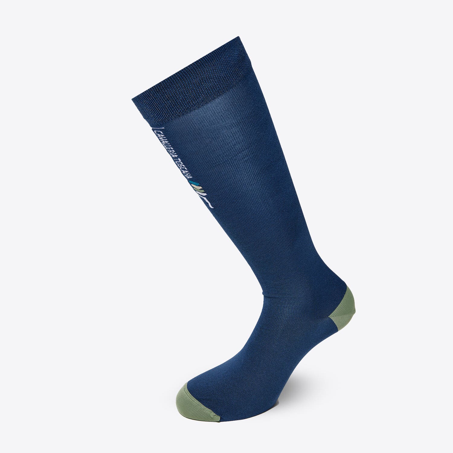 Cavalleria Toscana Performance socks with logo OCEAN BLUE-3