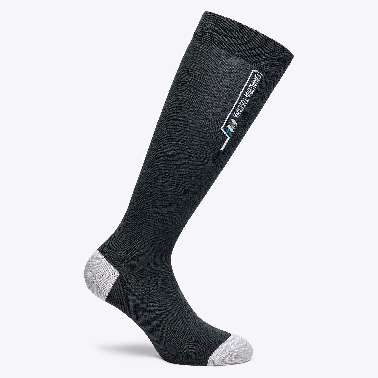 Cavalleria Toscana Performance socks with logo CHARCOAL GREY-1