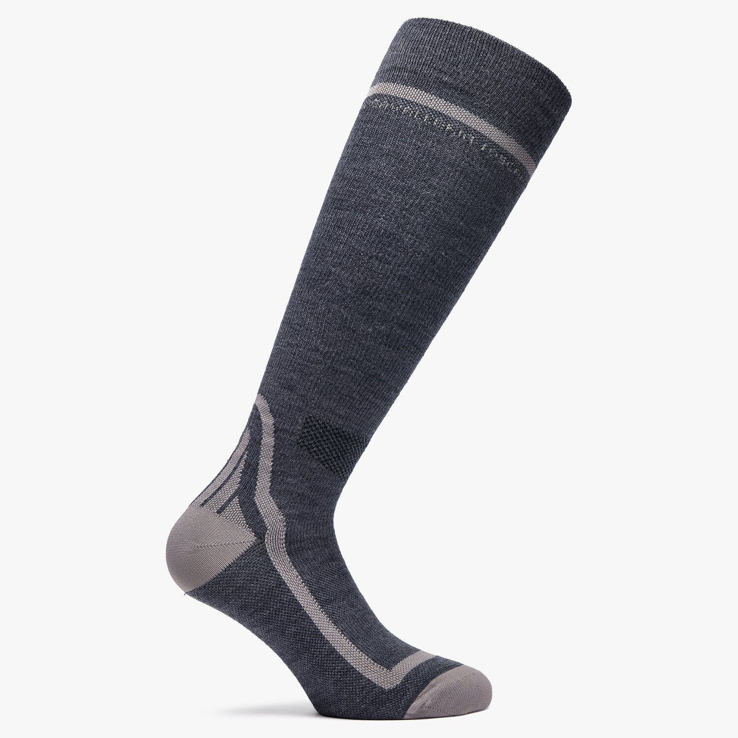 Cavalleria Toscana CT wool sock NAVY/LIGHT GREY-1