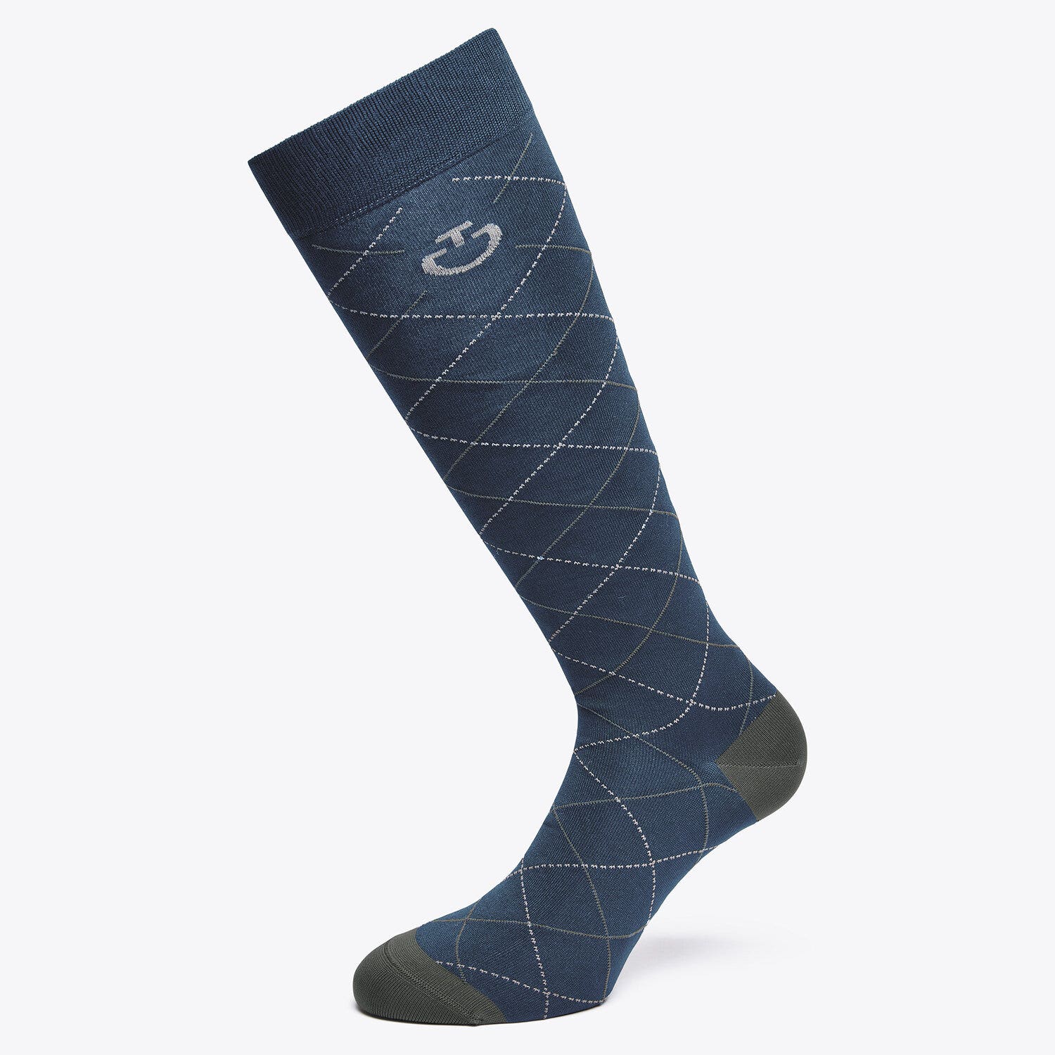Cavalleria Toscana Technical sock NAVY/LIGHT GREY-1
