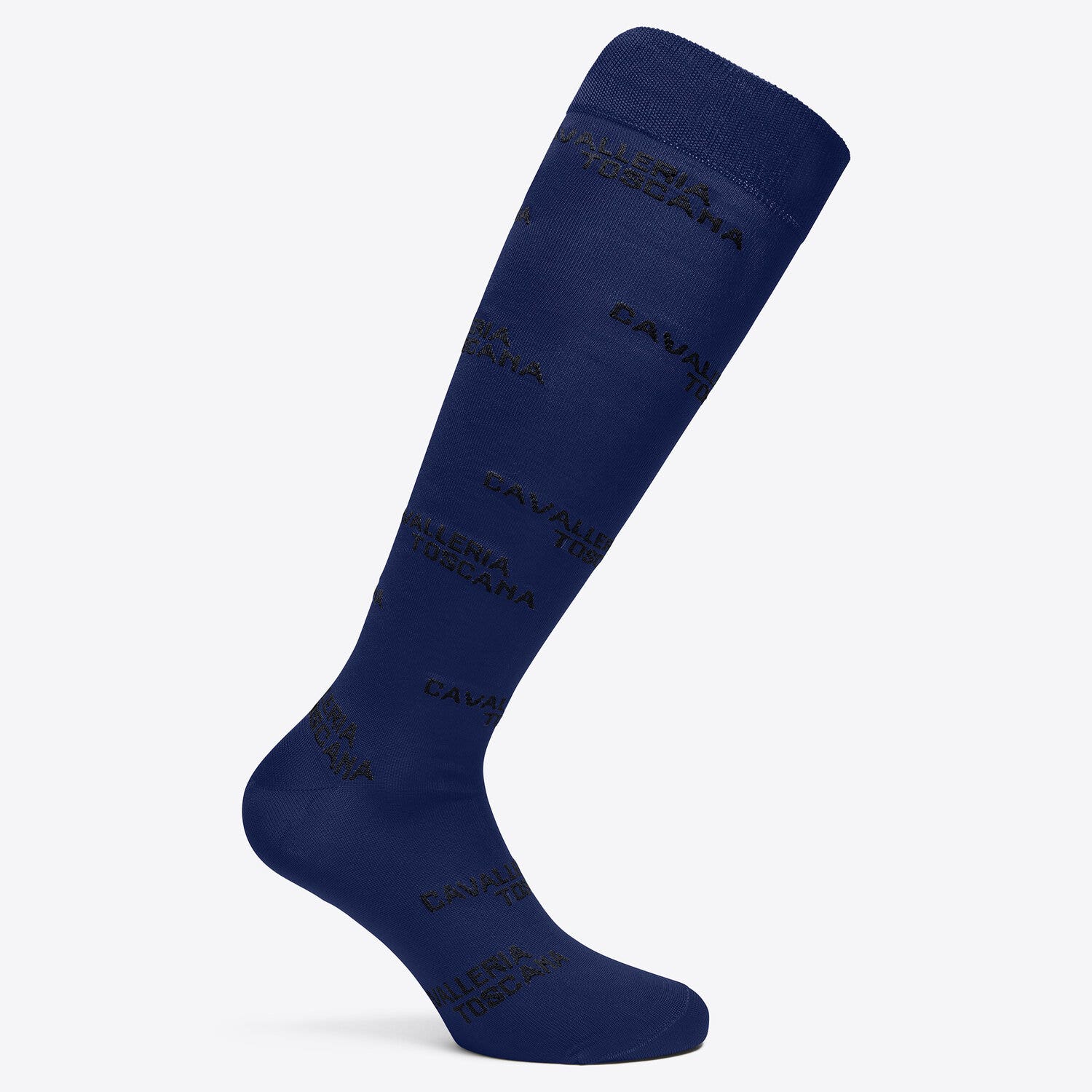 Cavalleria Toscana Cavalleria Toscana Jacquard Logo Socks ROYAL BLUE/BLACK-1