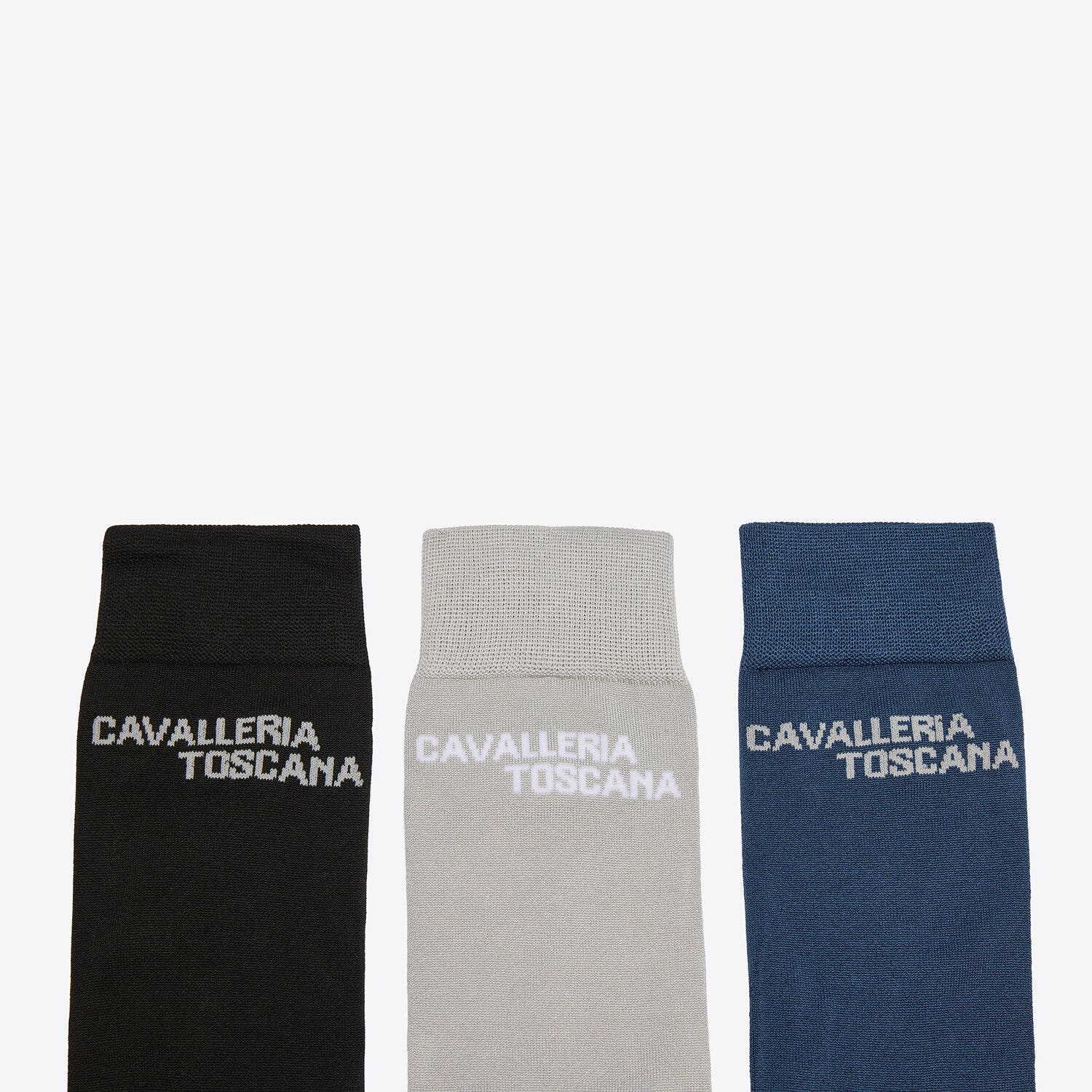 Cavalleria Toscana Cavalleria Toscana Jacquard Logo 3-Pack Socks 9817-1