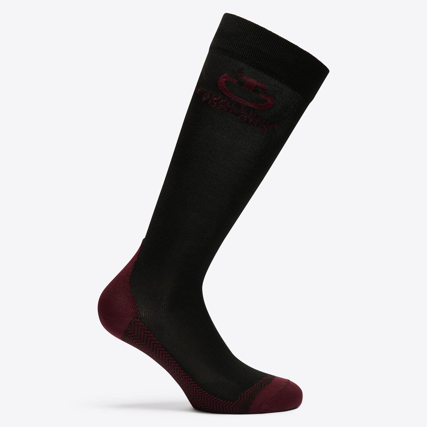 Cavalleria Toscana Cavalleria Toscana Technical Sock BLACK/BORDEAUX-1