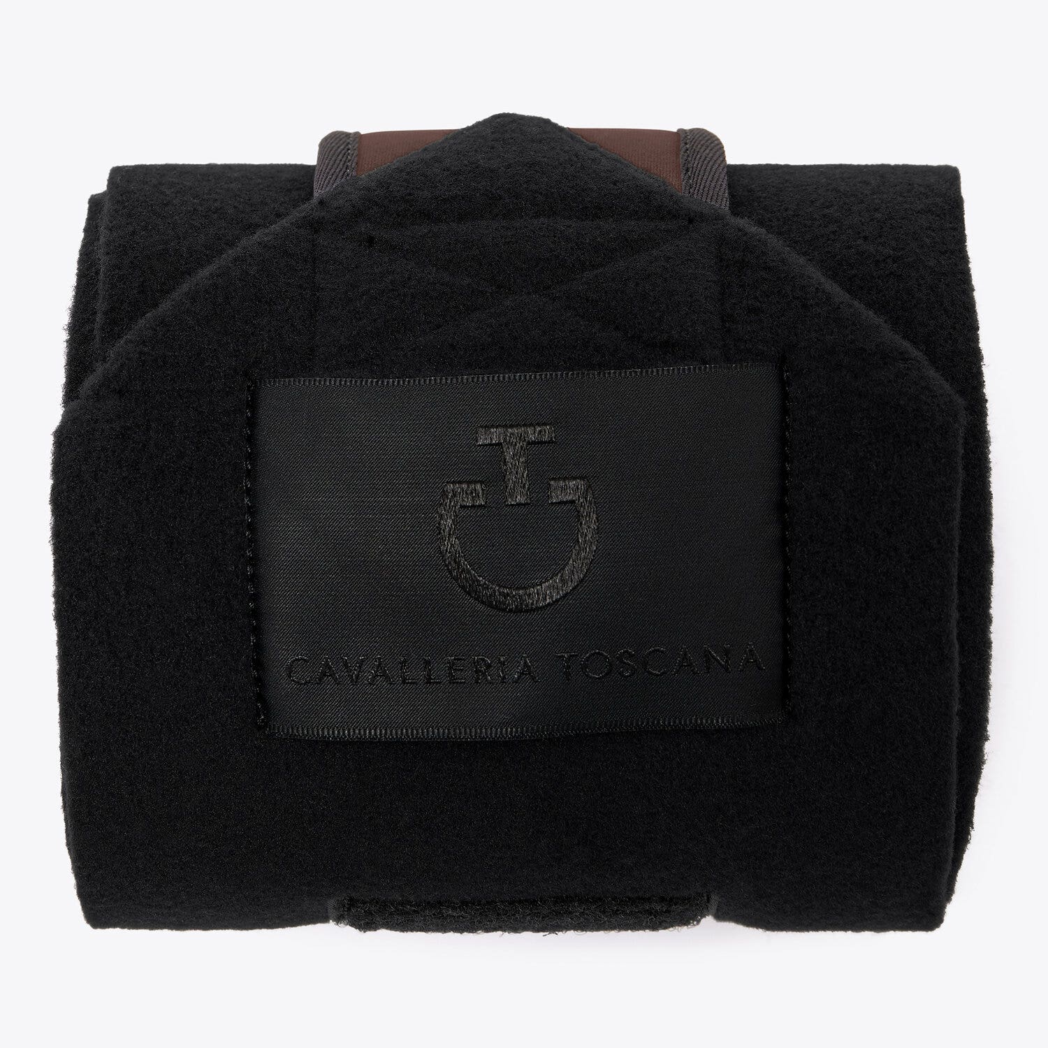 Cavalleria Toscana Fleece leg bandages BLCK/DARK CHOCOLATE-2
