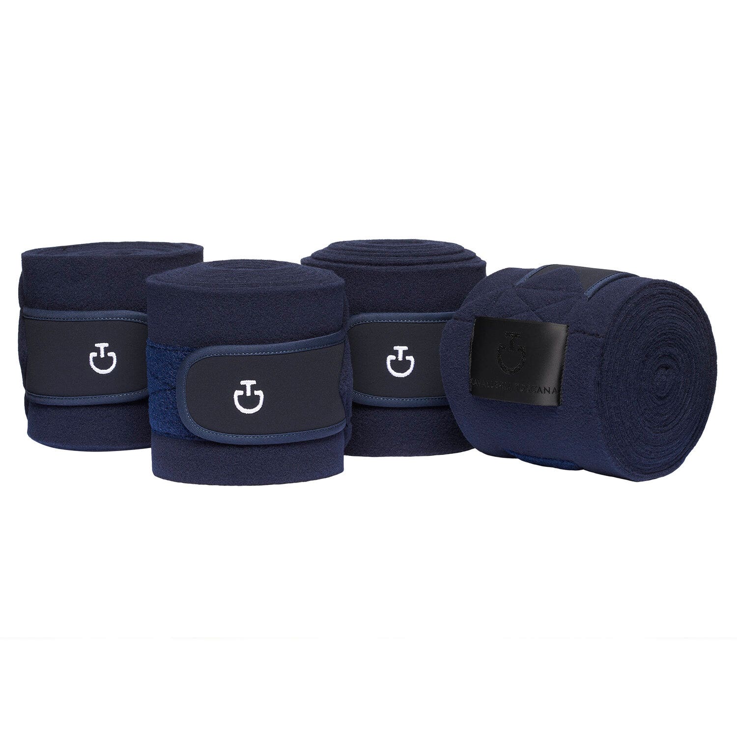 Cavalleria Toscana Fleece leg bandages DARK BLUE/DARK BLUE-2