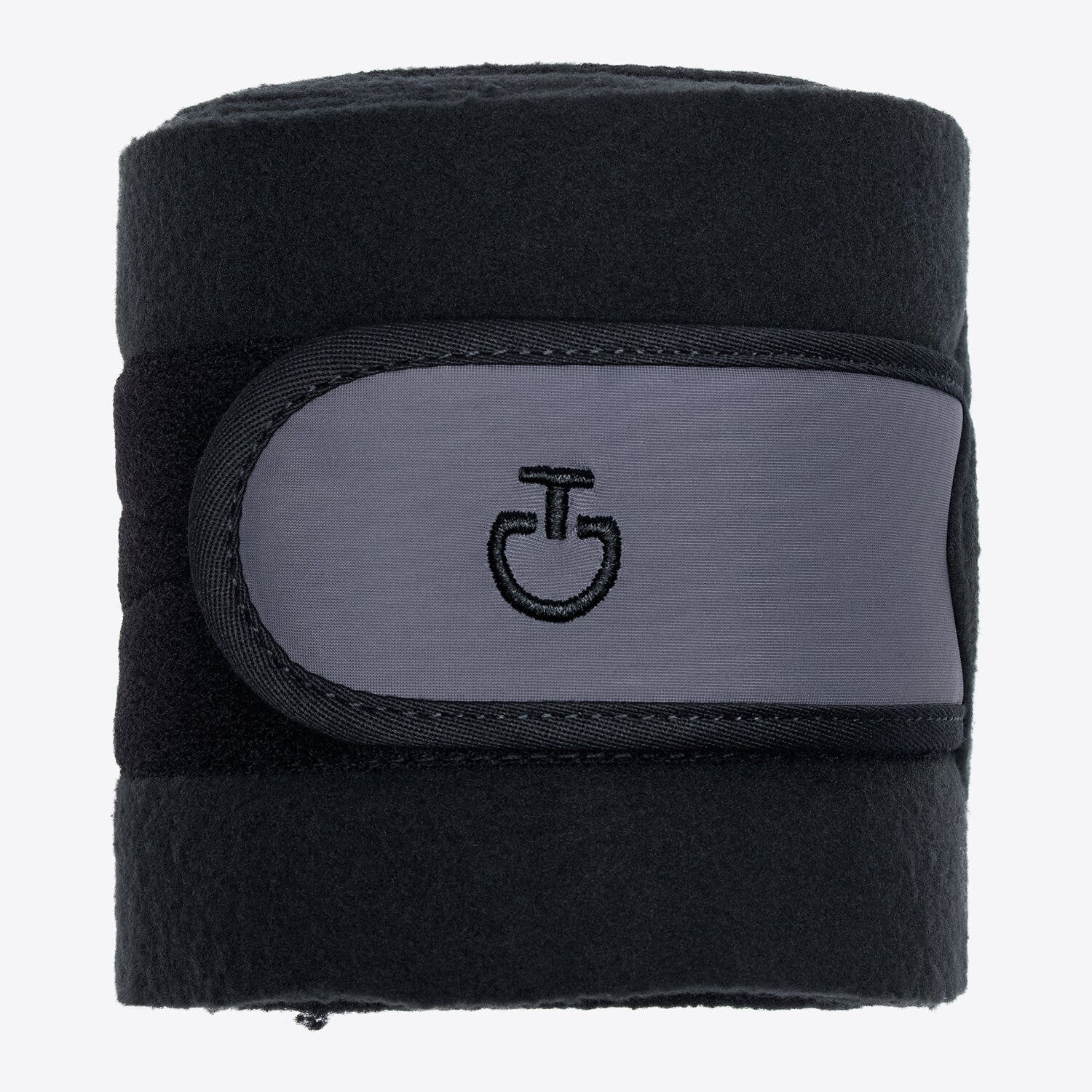 Cavalleria Toscana Fleece leg bandages BLACK/ANTHRACITE GREY-1