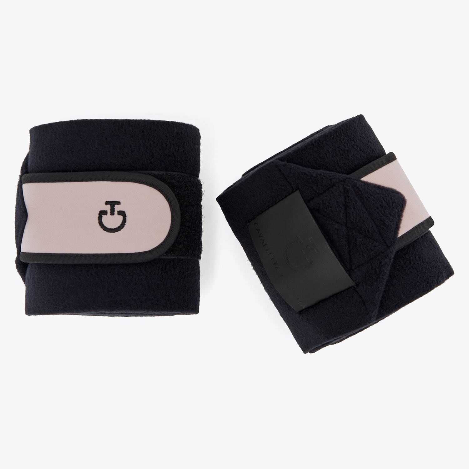 Cavalleria Toscana Set of 4 jersey and fleece bandages BLACK/CIPRIA-2