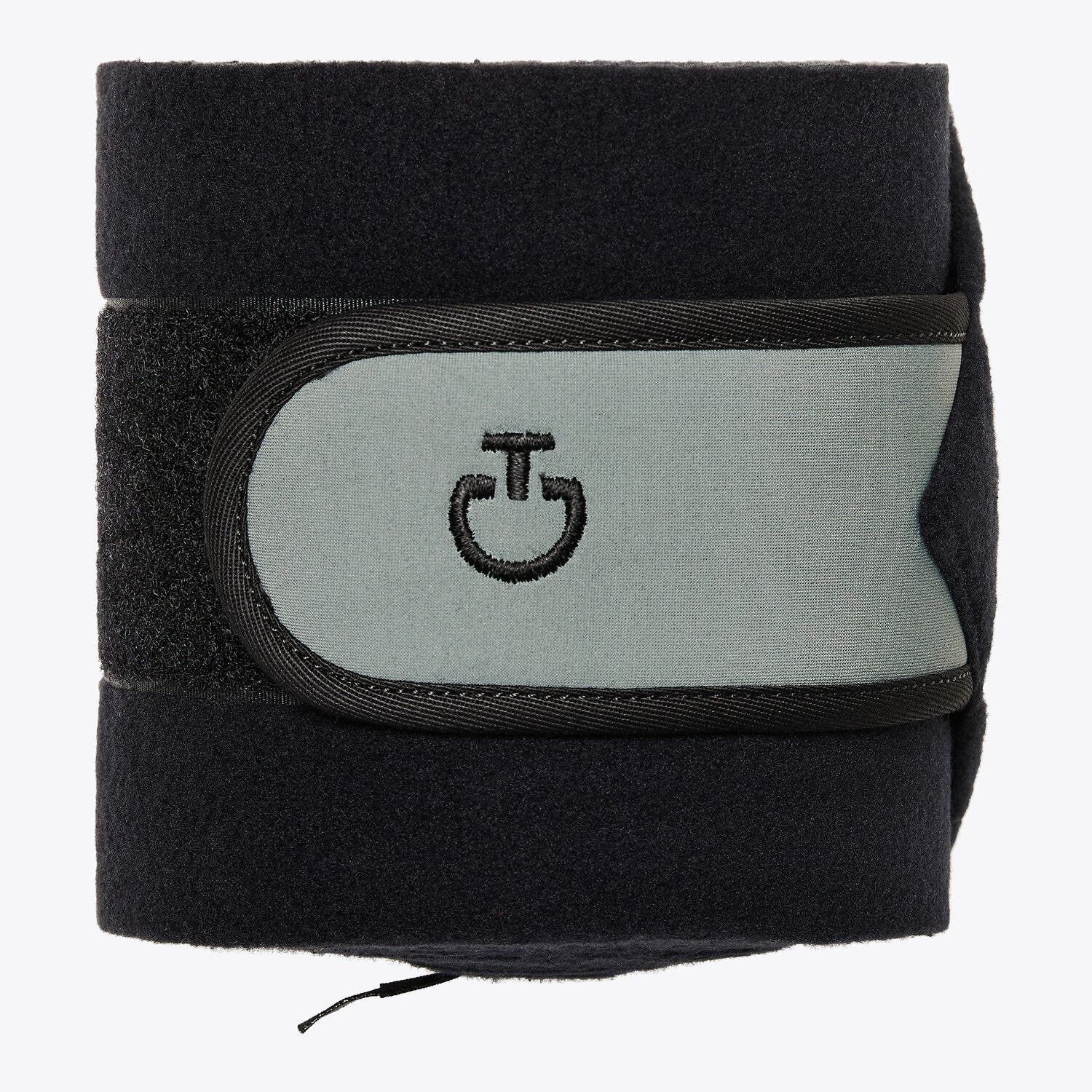 Cavalleria Toscana Set of 4 jersey and fleece bandages BLACK/FOLIAGE GREEN-1