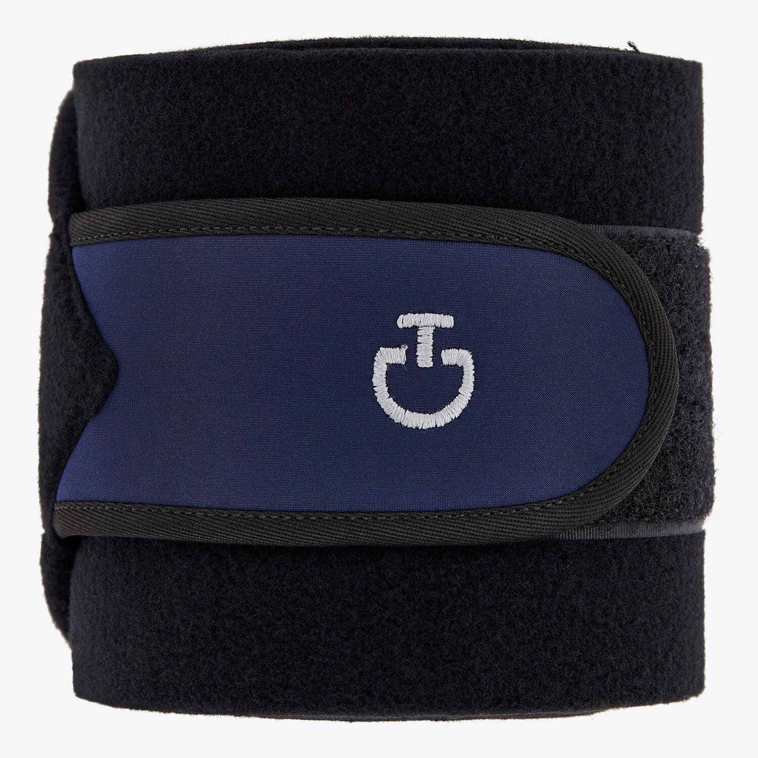 Cavalleria Toscana Set of 4 jersey and fleece bandages BLACK/SMOKEY BLUE-1