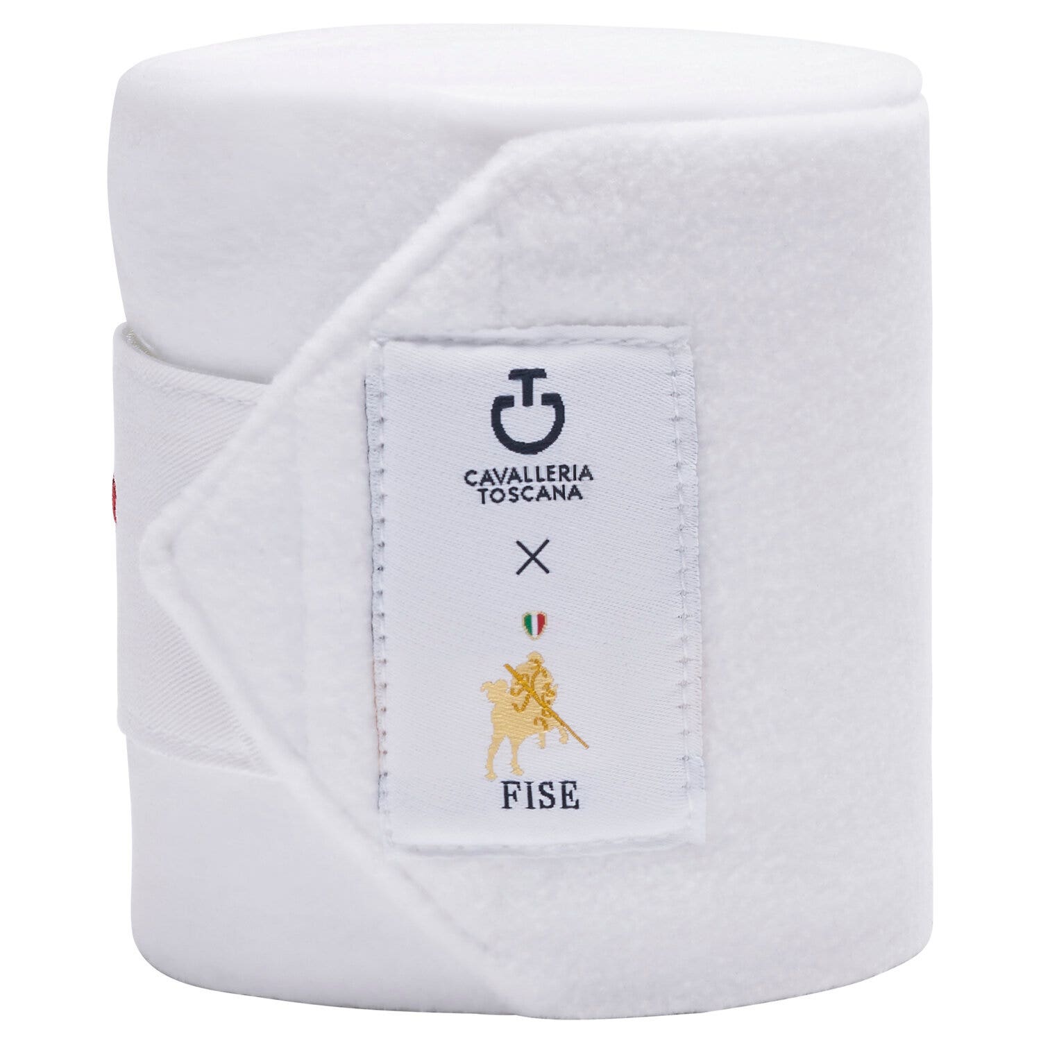 Cavalleria Toscana Fise fleece horse bandages WHITE-2