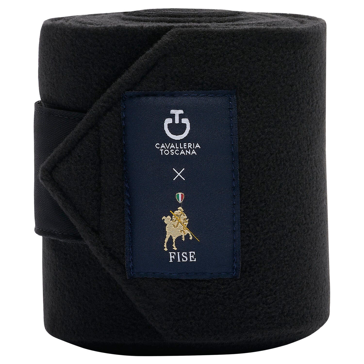Cavalleria Toscana FISE fleece horse bandages BLACK-2