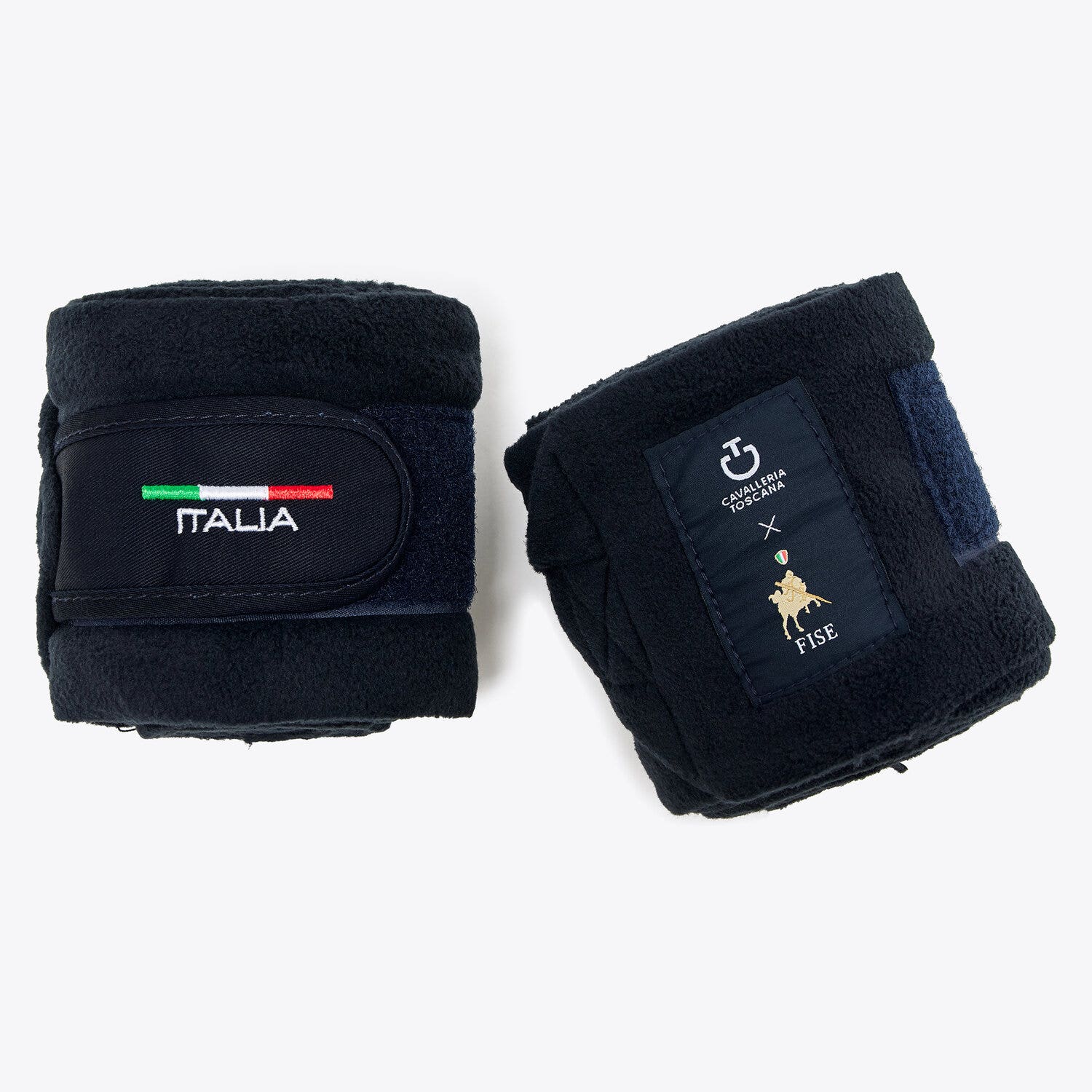 Cavalleria Toscana FISE fleece horse bandages NAVY-1