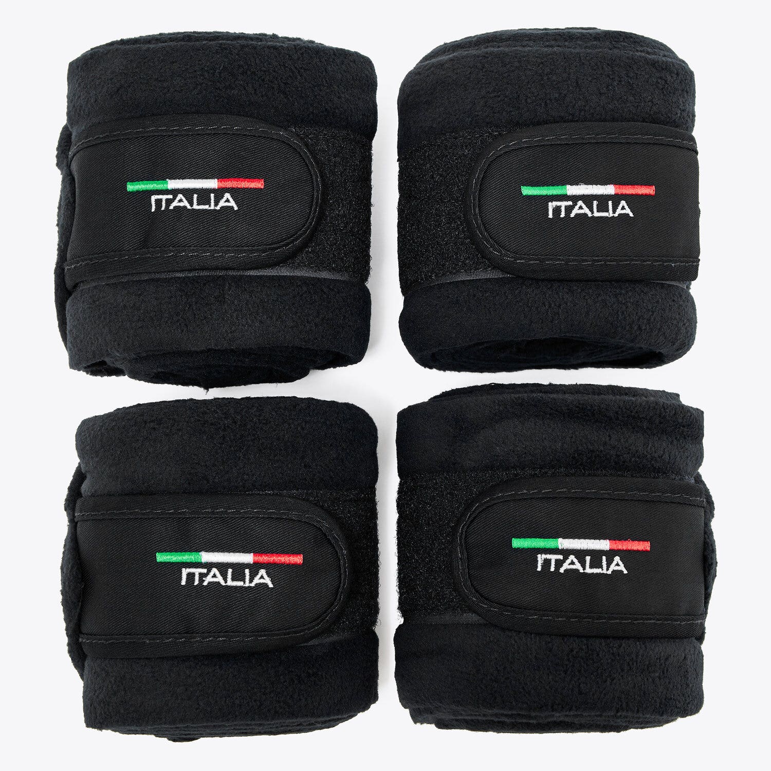 Cavalleria Toscana FISE fleece horse bandages BLACK-4