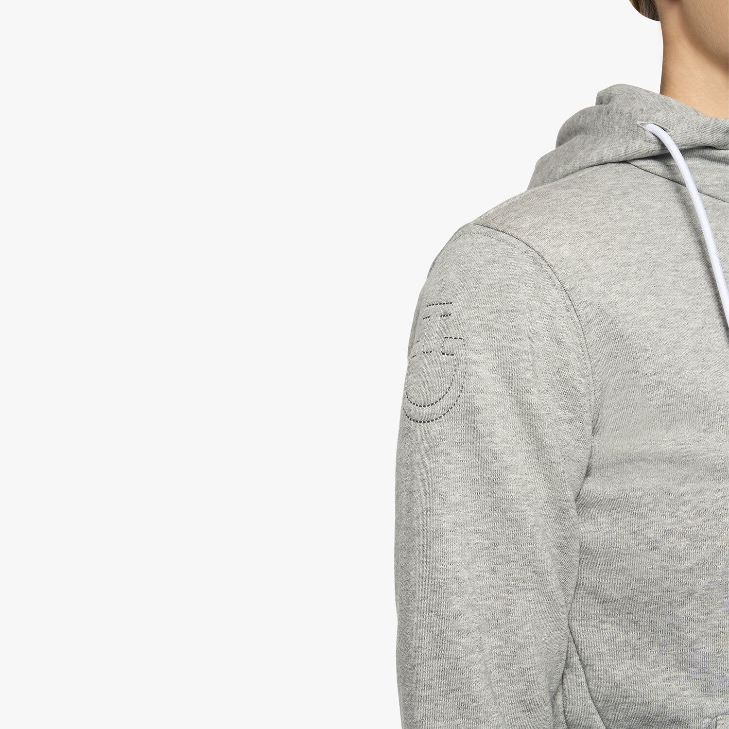 Cavalleria Toscana Girl’s cotton sweatshirt STONE GREY-6