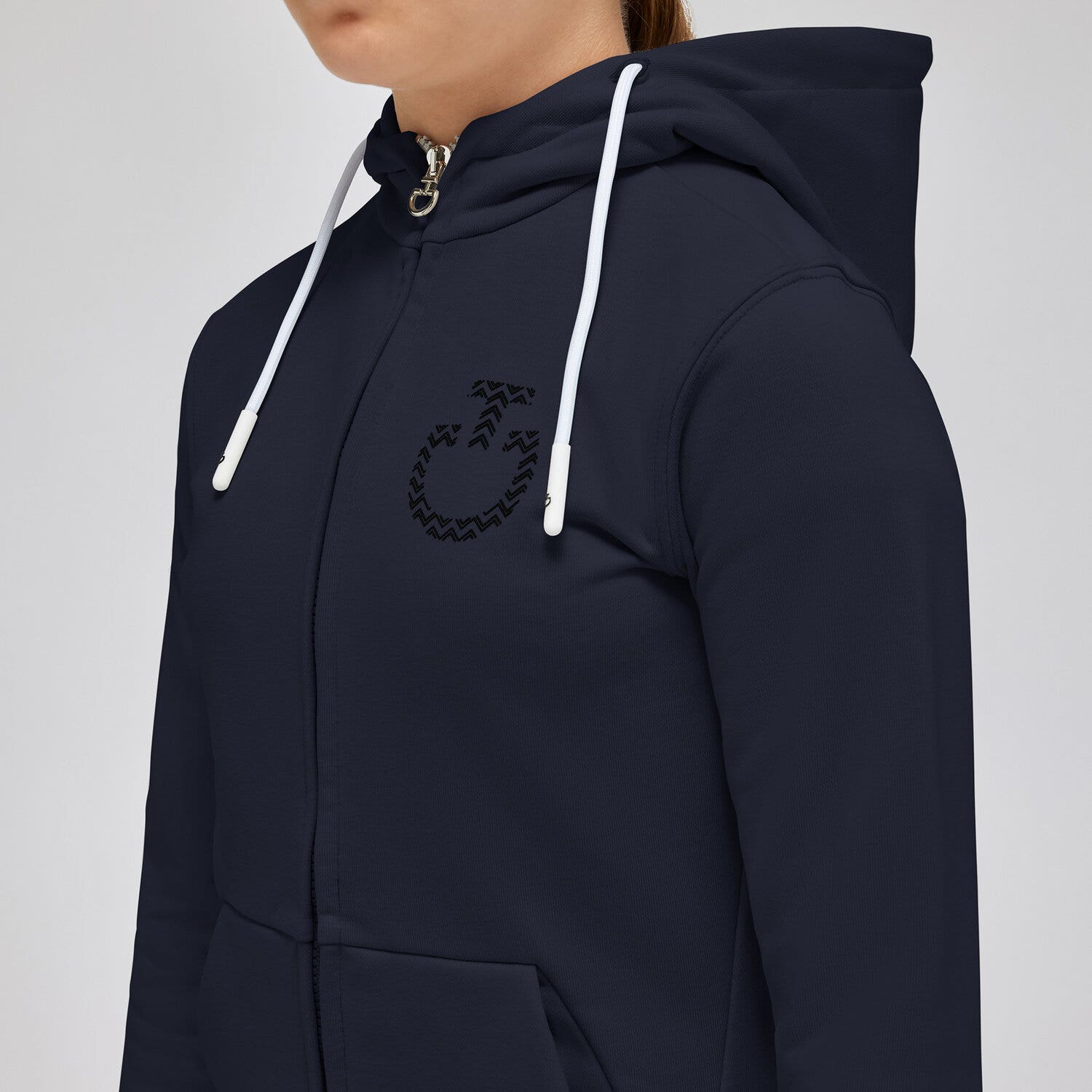 Cavalleria Toscana Girl's Hoodie NAVY-3