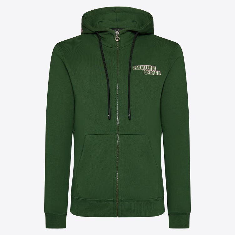 Cavalleria Toscana Girls' Cotton Hooded Sweatshirt