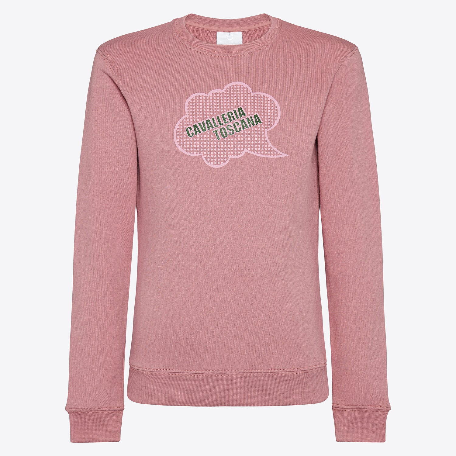 Cavalleria Toscana Girls' Cotton Crew Neck Sweatshirt