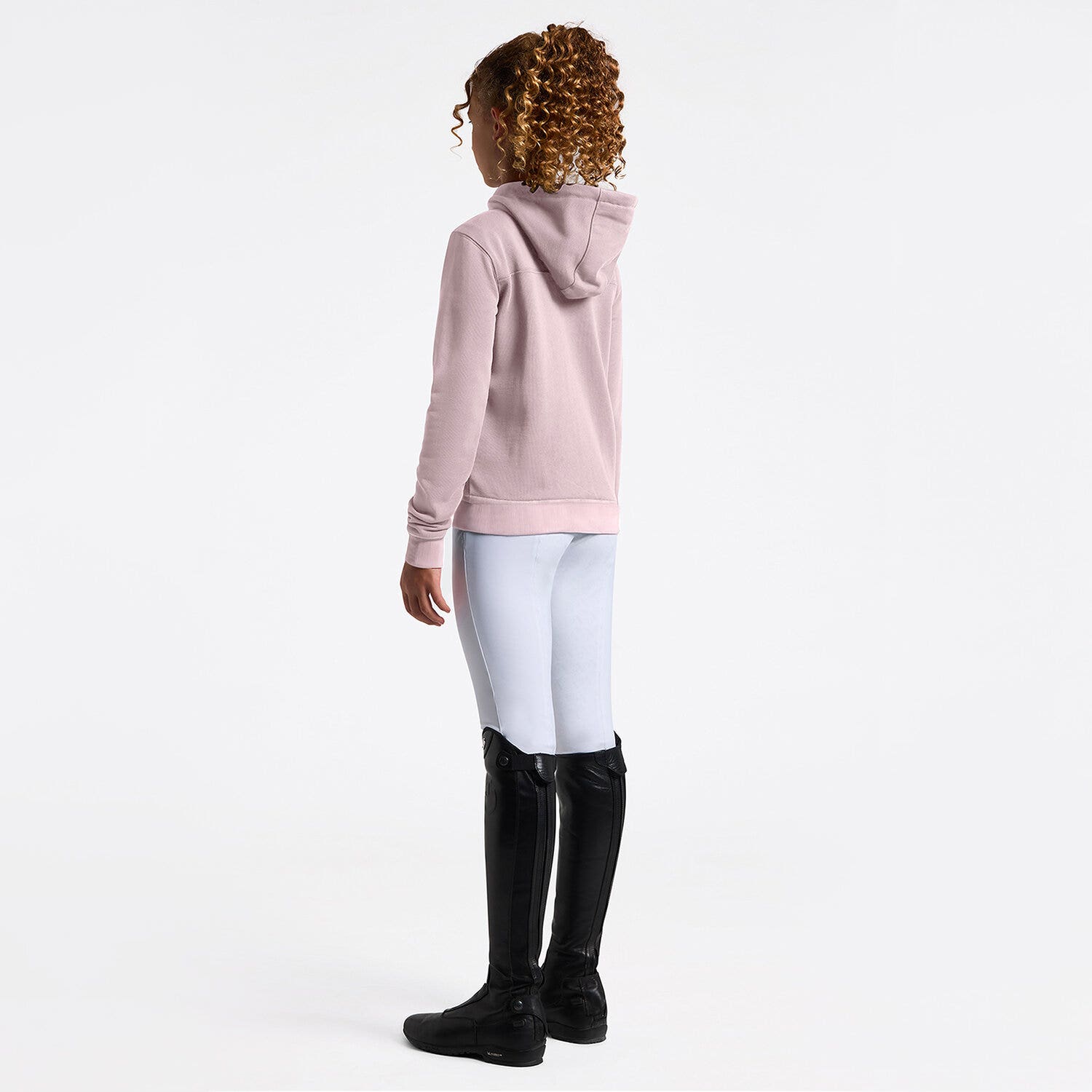 Cavalleria Toscana Girl's Hoodie with Zip and Floral Embroidery | Cavalleria Toscana VIOLET ICE-2